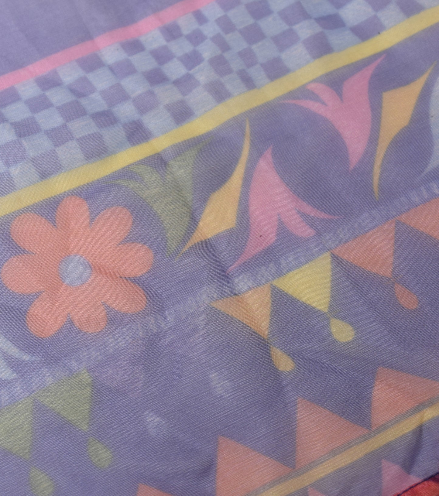 Sushila Vintage Floral Blue Dupatta Art Organza Digital Printed Long Stole