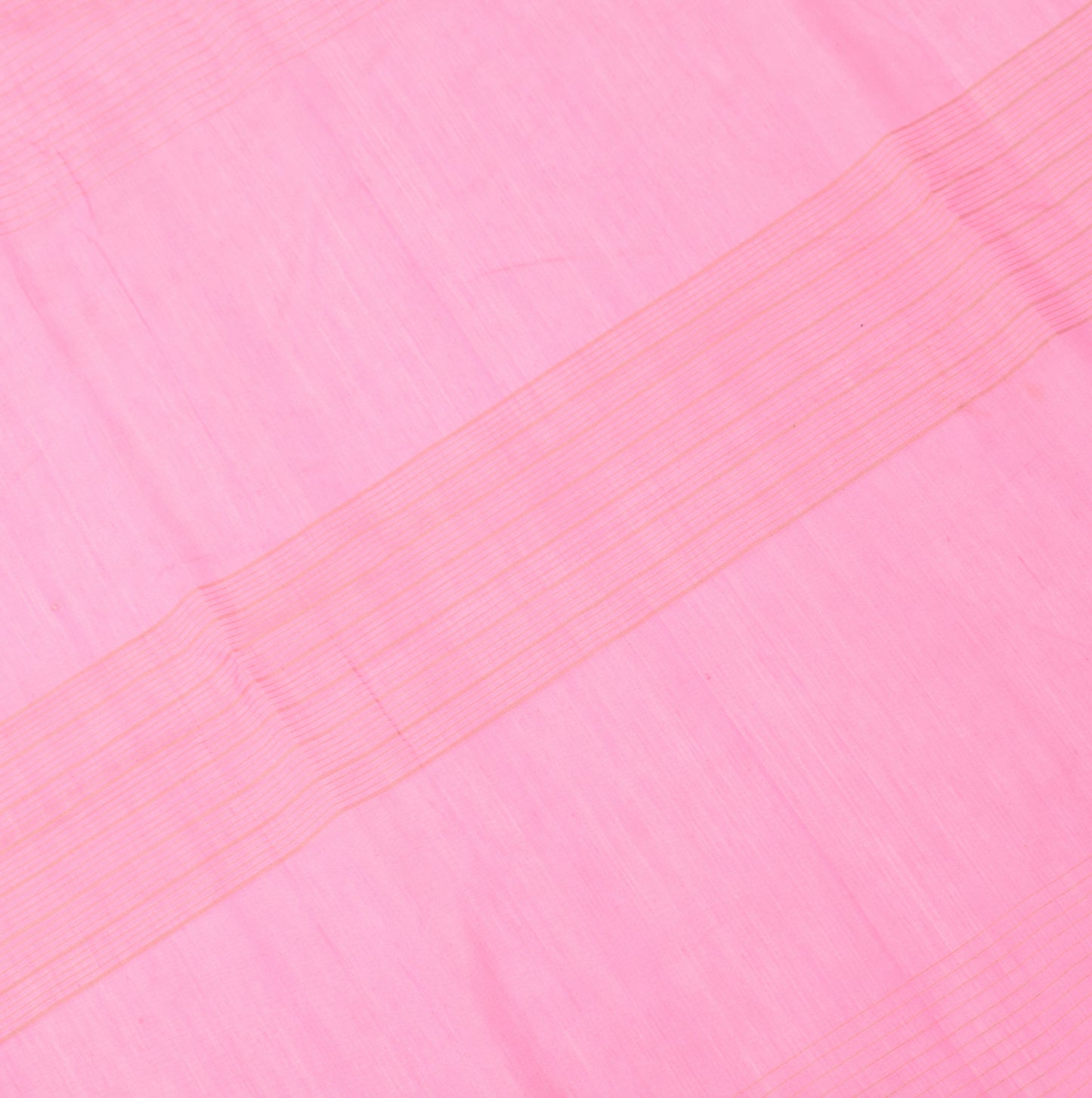 Sushila Vintage Pink Dupatta Pure Cotton Silk Stripes Woven Long Stole
