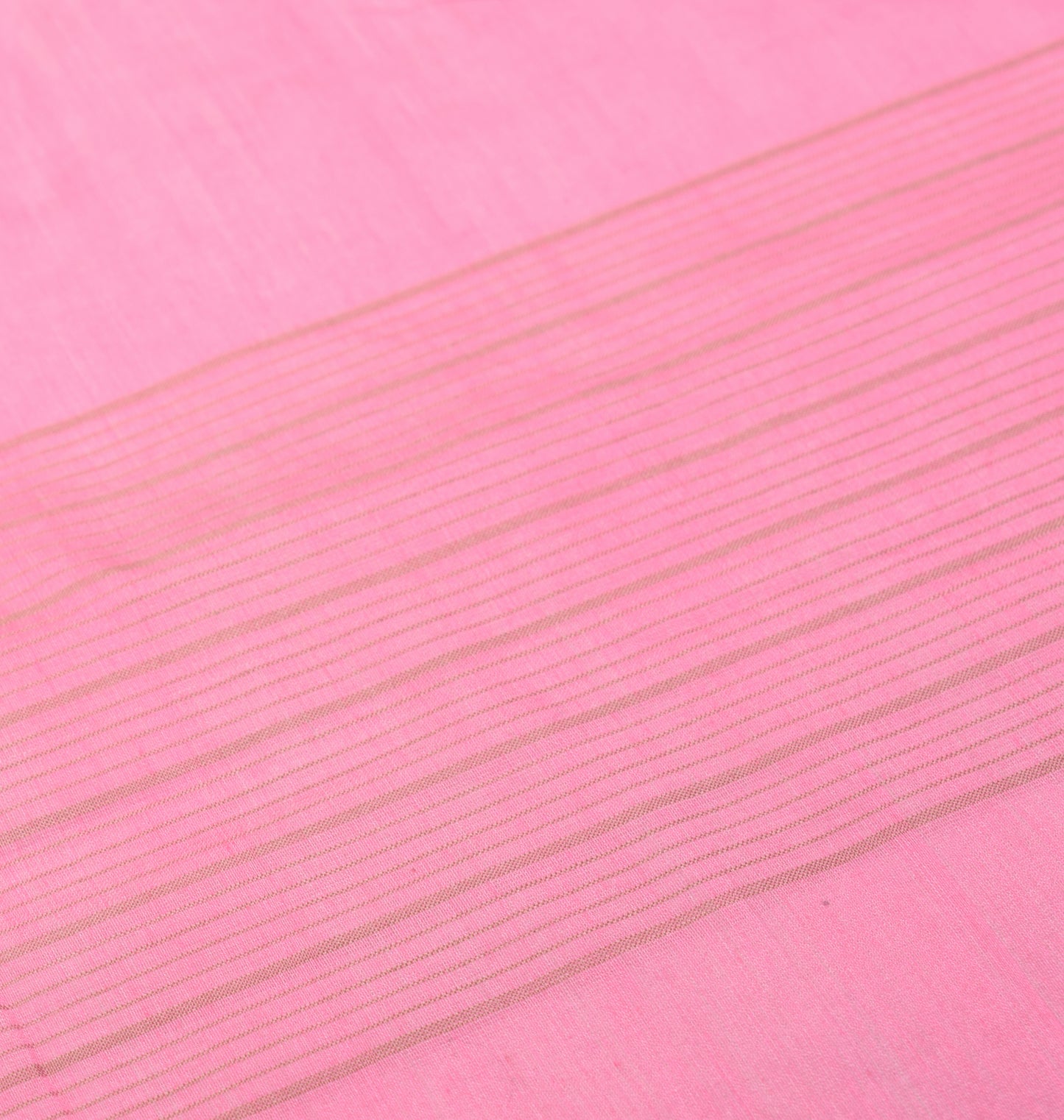 Sushila Vintage Pink Dupatta Pure Cotton Silk Stripes Woven Long Stole