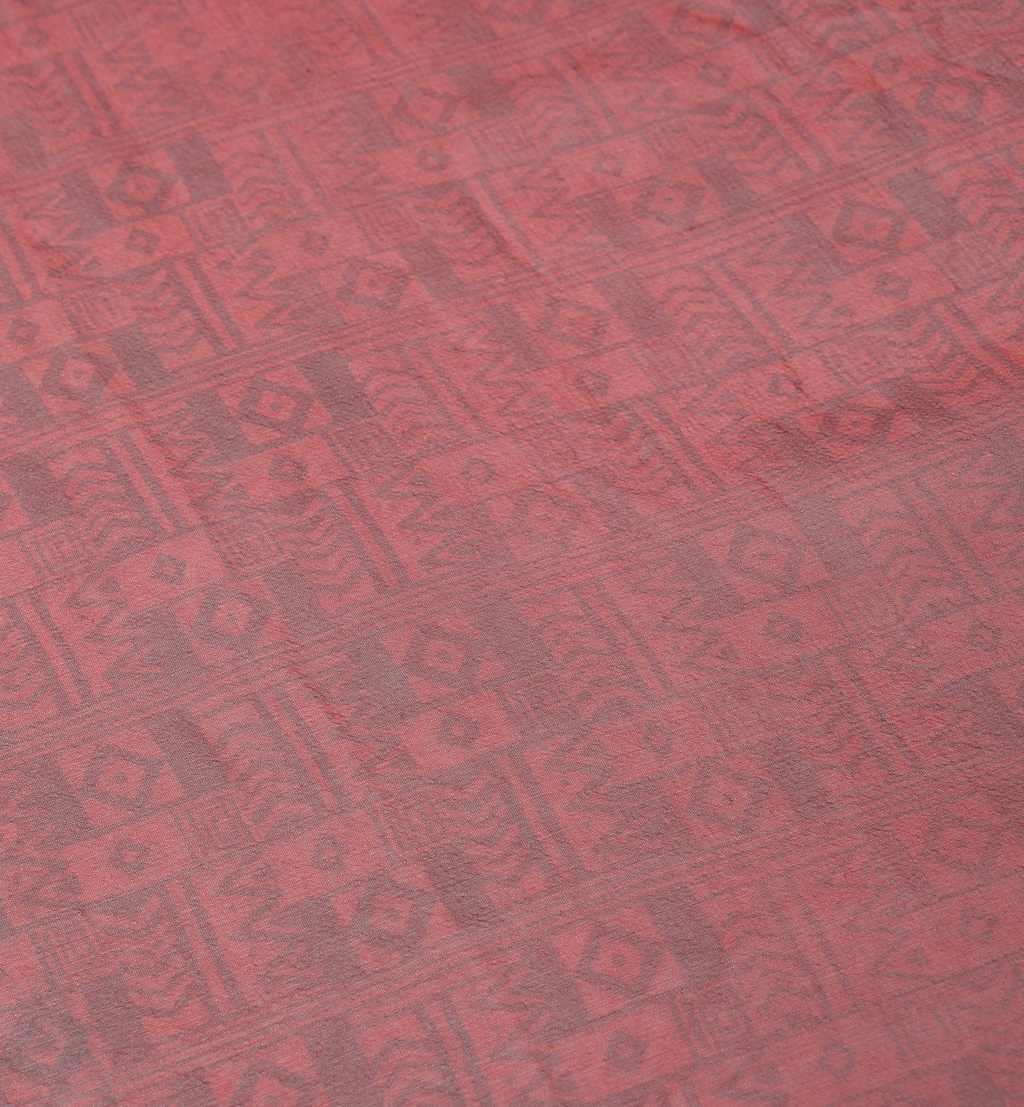 Sushila Vintage Red Dupatta Geometrical Printed Pure Georgette Long Stole