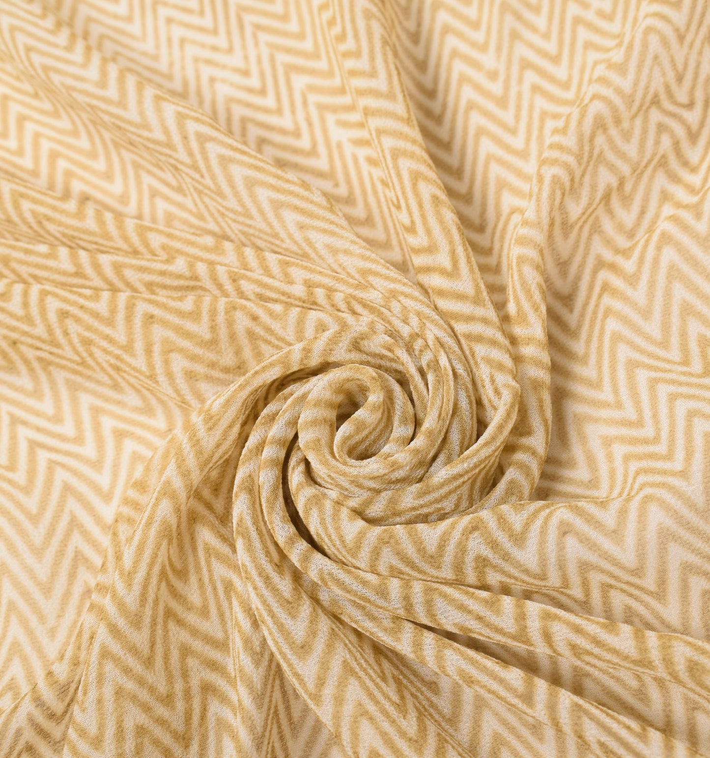 Sushila Vintage Cream Dupatta Hand Block Printed Pure Georgette Long Stole