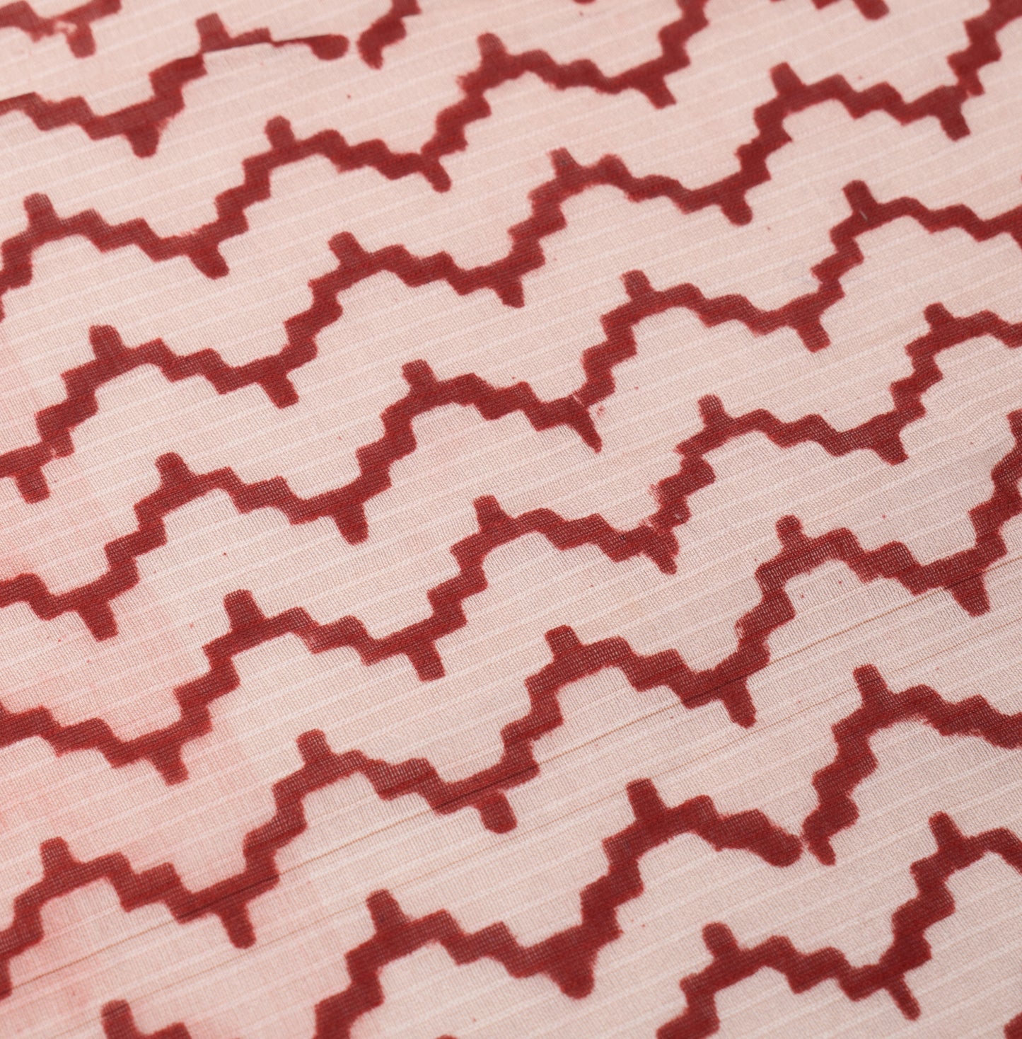 Sushila Vintage Hand Block Printed Dupatta Pure Cotton Zig-Zag Soft Long Stole