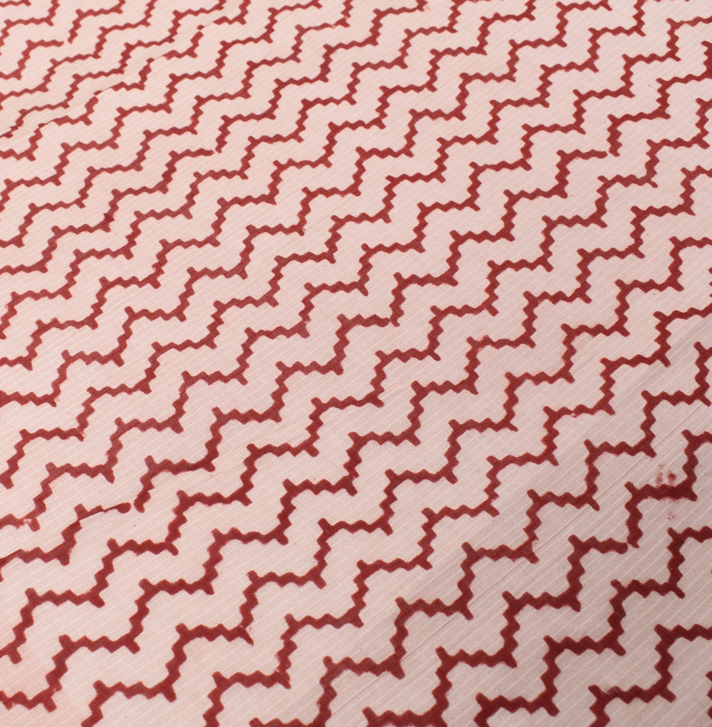 Sushila Vintage Hand Block Printed Dupatta Pure Cotton Zig-Zag Soft Long Stole