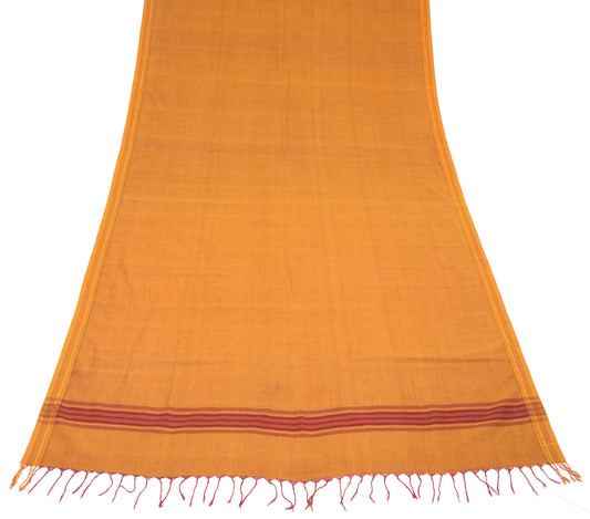 Sushila Vintage Fire Bush Dupatta Pure Cotton Woven Handloom Long Stole