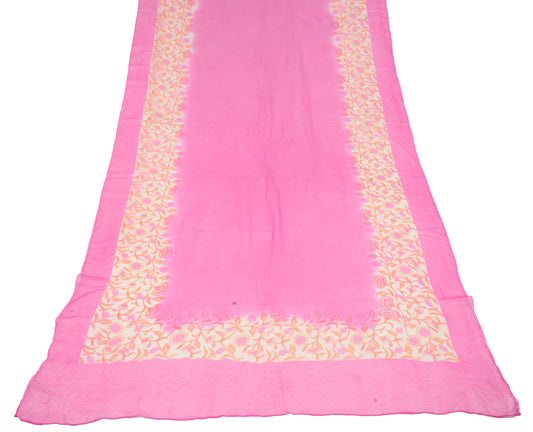 Sushila Vintage Magenta Dupatta Pure Georgette Silk Printed Long Stole