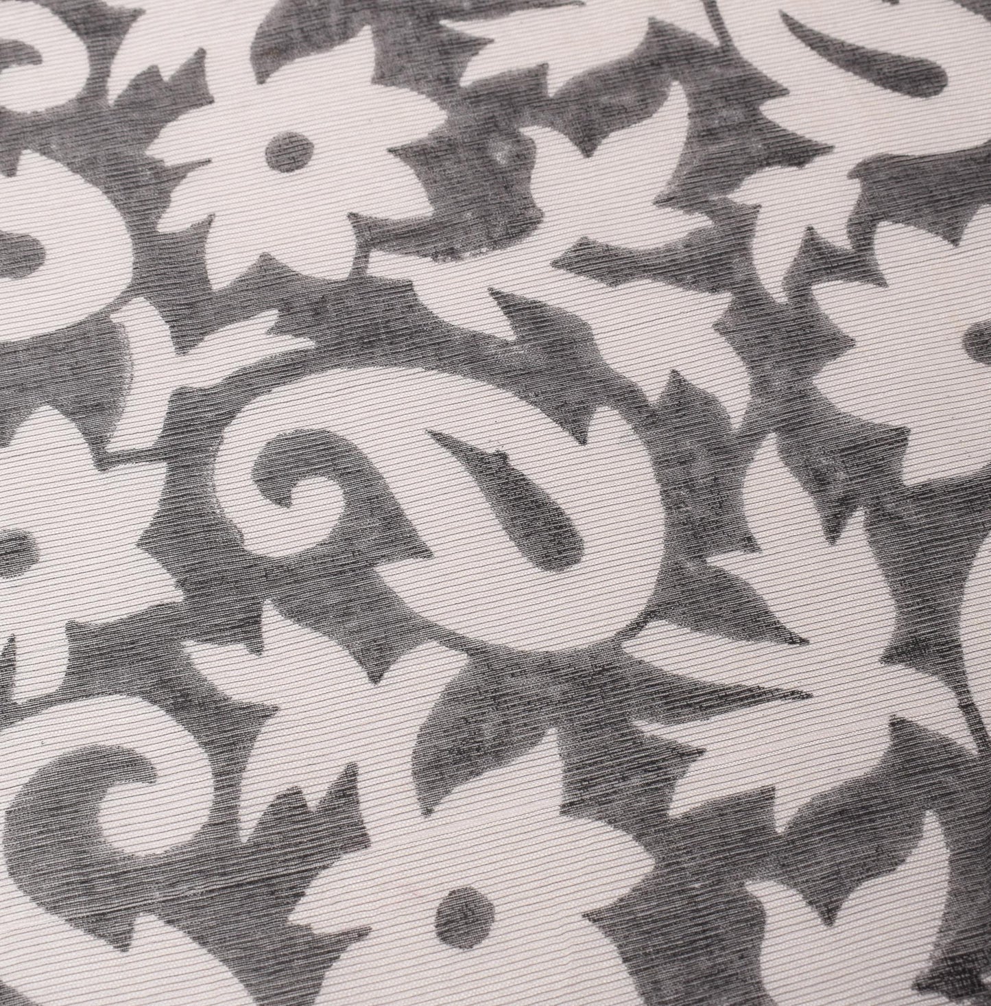Sushila Vintage Black Dupatta Printed & Woven Pure Cotton Silk Long Stole