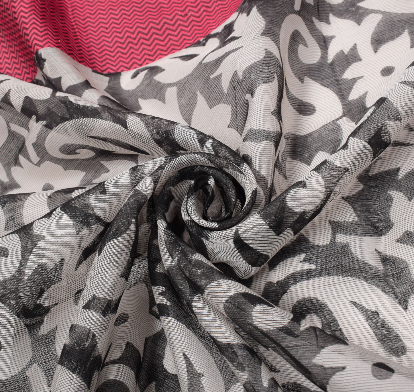 Sushila Vintage Black Dupatta Printed & Woven Pure Cotton Silk Long Stole