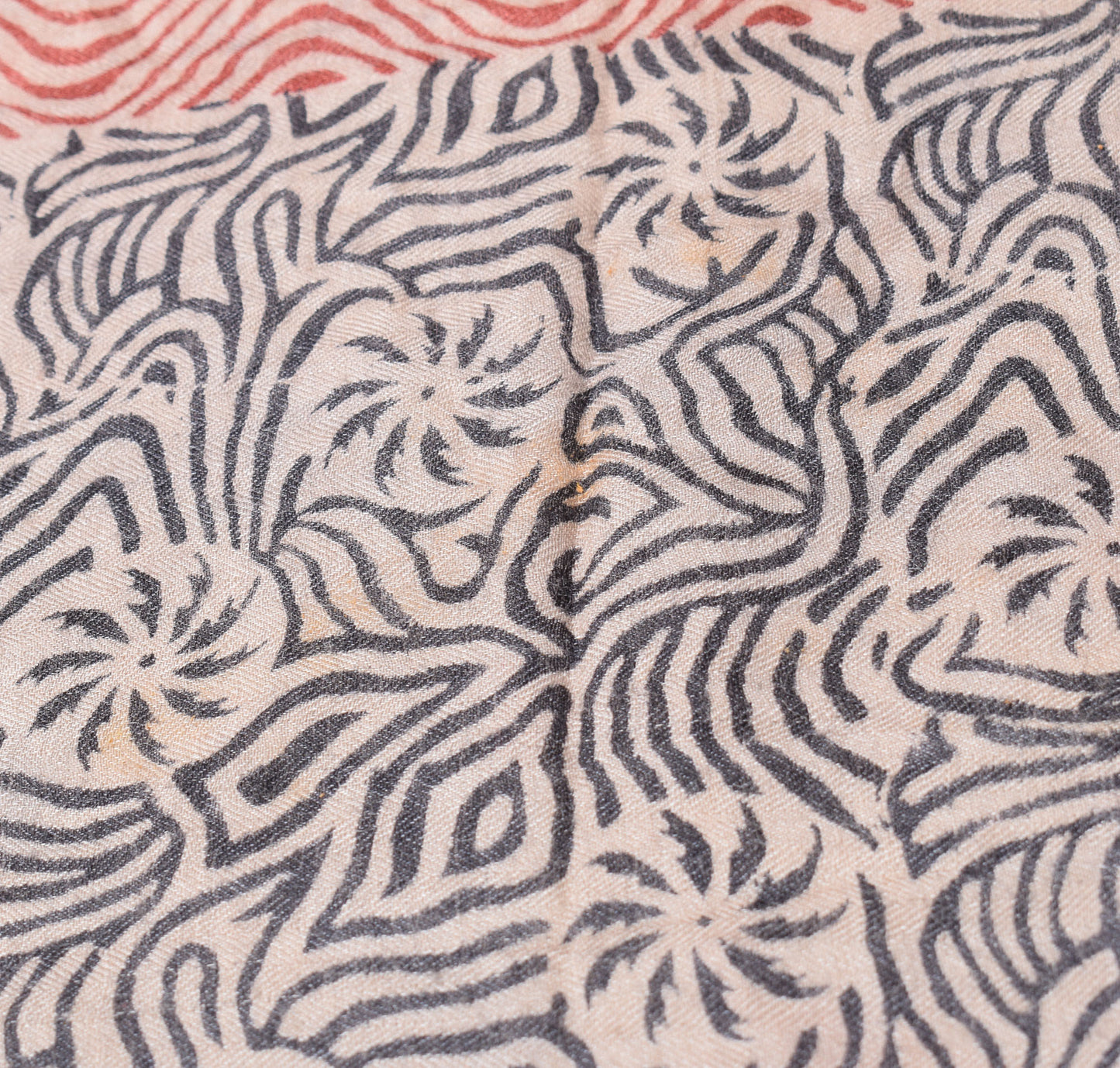Sushila Vintage Pure Woolen Dupatta Hand Block Printed Multi-Color Soft Long Stole