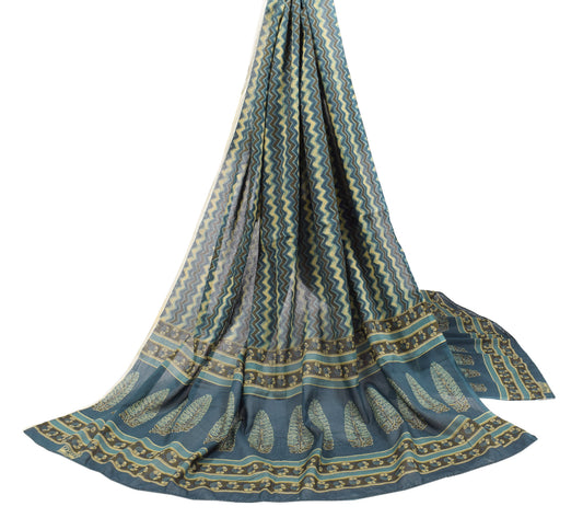 Sushila Vintage Pure Cotton Dupatta Hand Block Printed Multi-Color Soft Long Stole