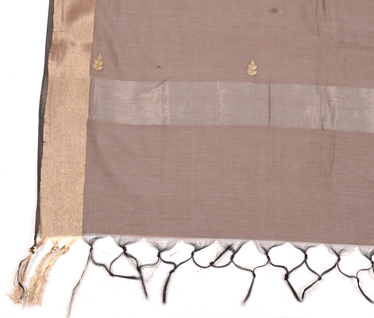 Sushila Vintage Mauve Dupatta Pure Cotton Silk Zari Woven Long Stole Wrap