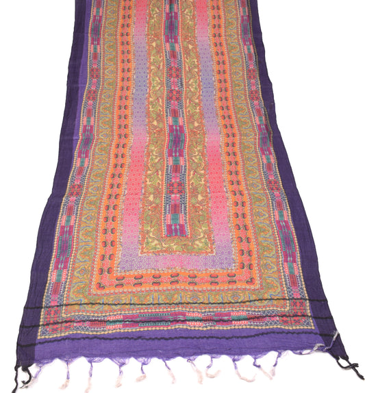 Sushila Vintage Pure Woolen Dupatta Multi-Color Digital Printed Soft Long Stole