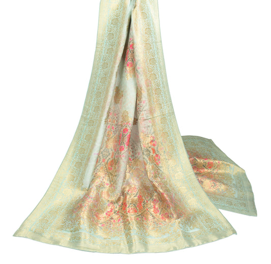 Sushila Vintage Multi-Color Dupatta Digital Printed Zari Woven Silk Long Stole