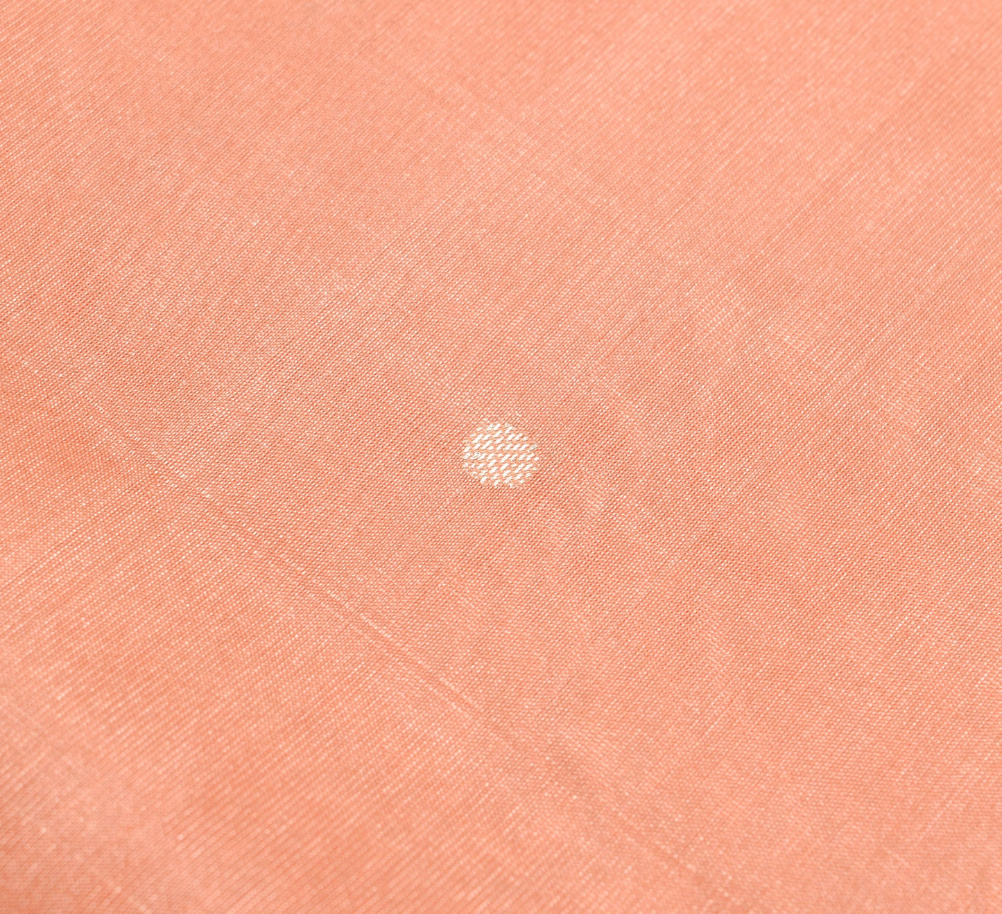 Sushila Vintage Peach Scrap Saree 100% Pure Silk Zari Woven Sari Craft Fabric
