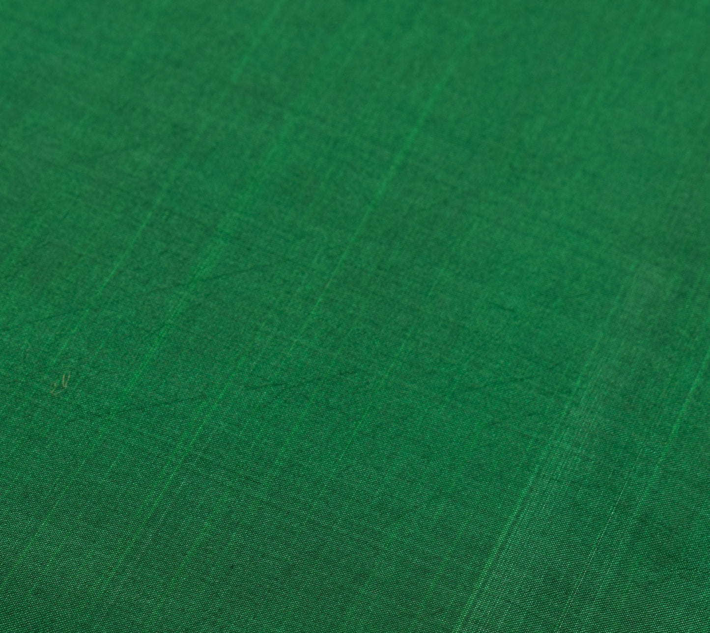 Sushila Vintage Green Scrap Saree 100% Pure Silk Zari Brocade Sari Craft Fabric