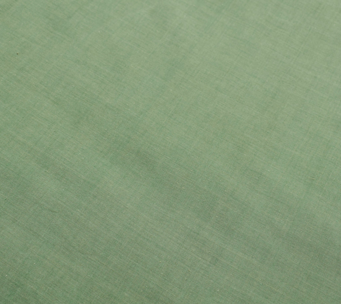 Sushila Vintage Green Scrap Saree Woven 100%Pure Cotton Soft Sari Remnant Fabric