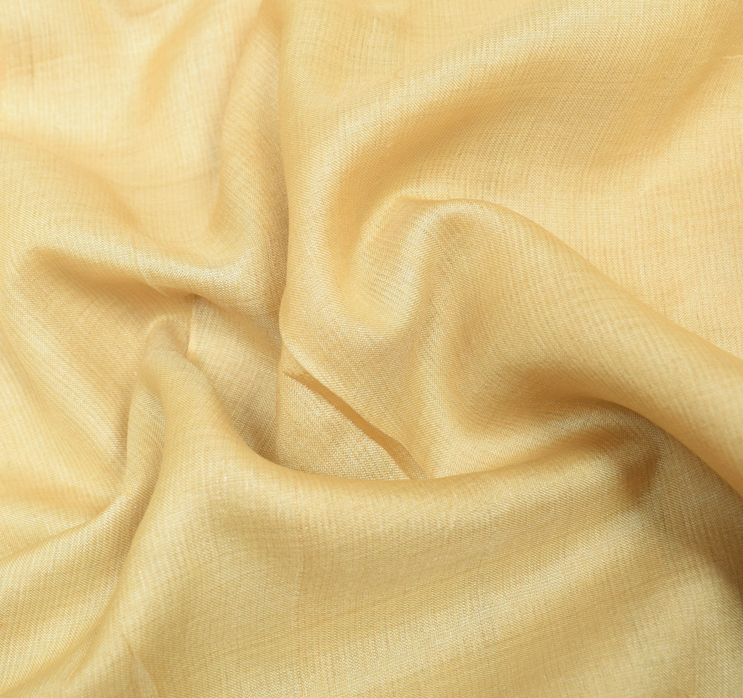 Sushila Vintage Pure Khadi Scrap Saree Cream Embroidered Premium Sari Fabric