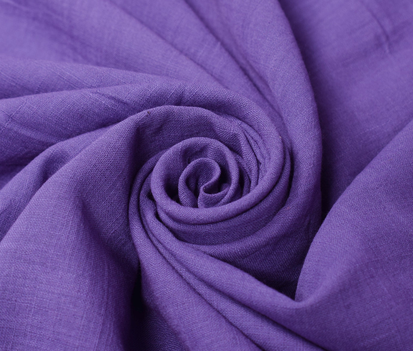 Sushila Vintage Purple Woven Scrap Saree Pure Cotton Handloom Sari Indian Fabric