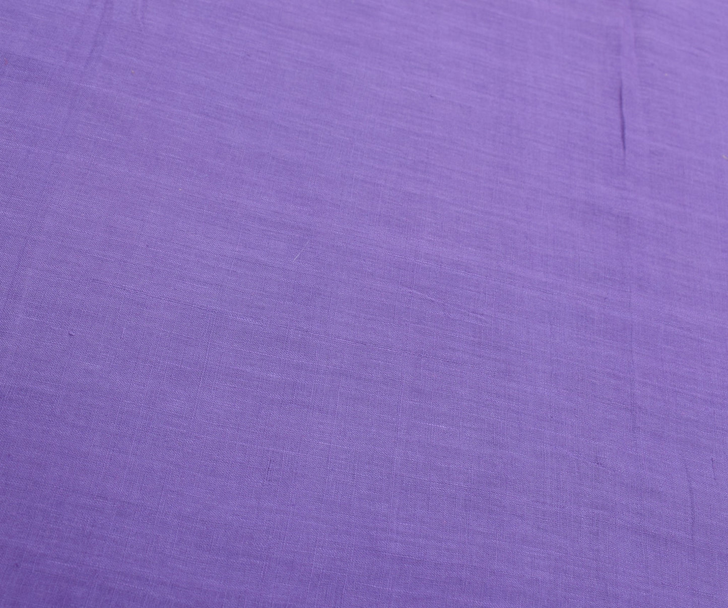 Sushila Vintage Purple Woven Scrap Saree Pure Cotton Handloom Sari Indian Fabric
