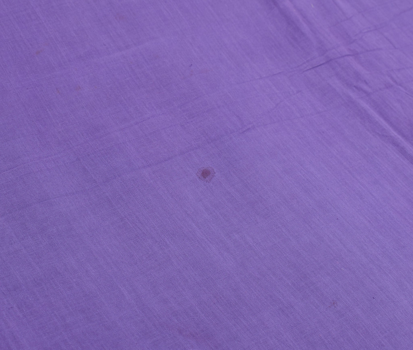 Sushila Vintage Purple Woven Scrap Saree Pure Cotton Handloom Sari Indian Fabric