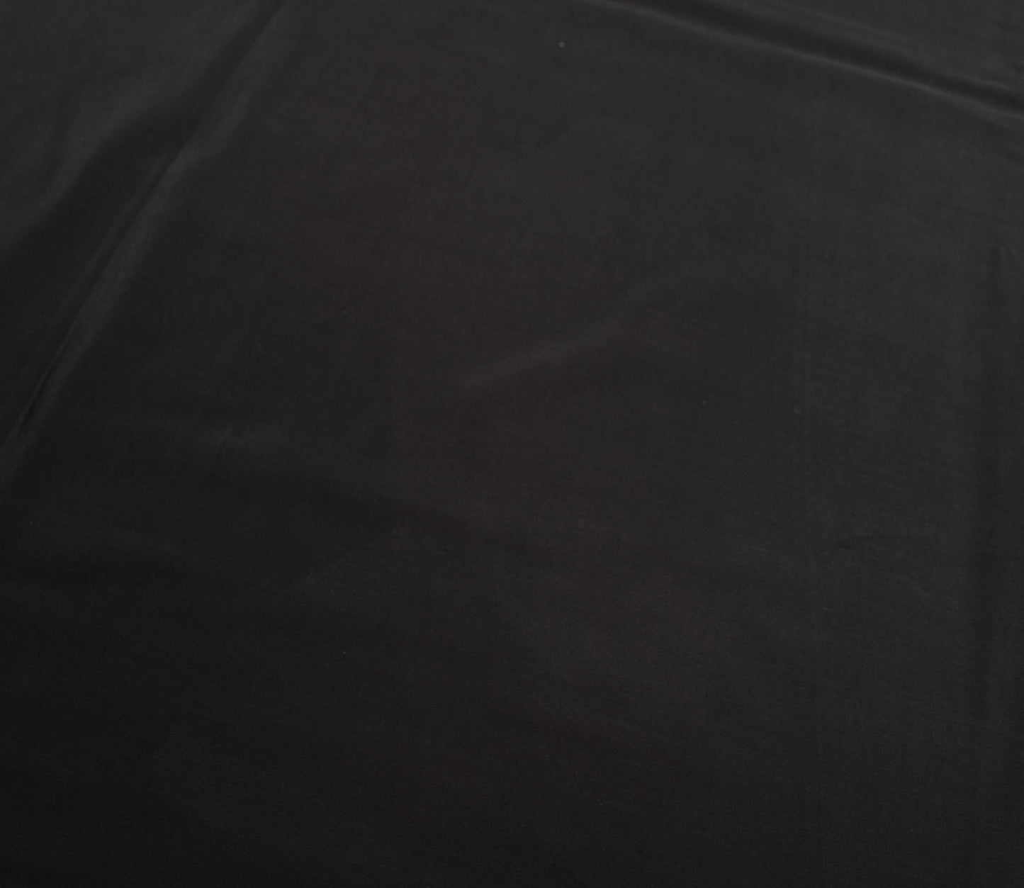 Sushila Vintage Black HEAVY Scrap Saree Pure Crepe Sari with Tissue Border Pallu