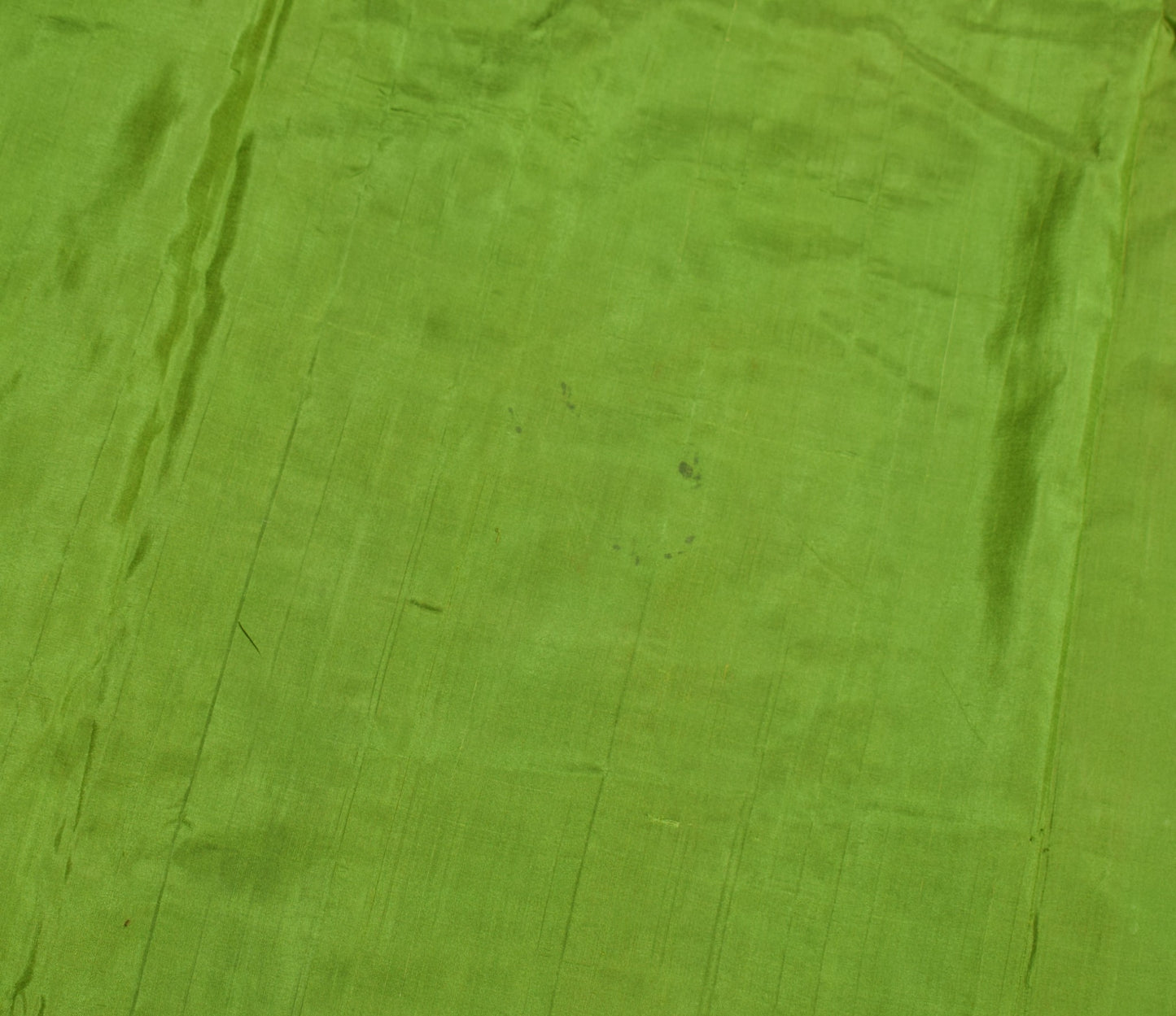 Sushila Vintage Banarasi Zari Woven Scrap Saree Pure Silk Green Sari Soft Fabric