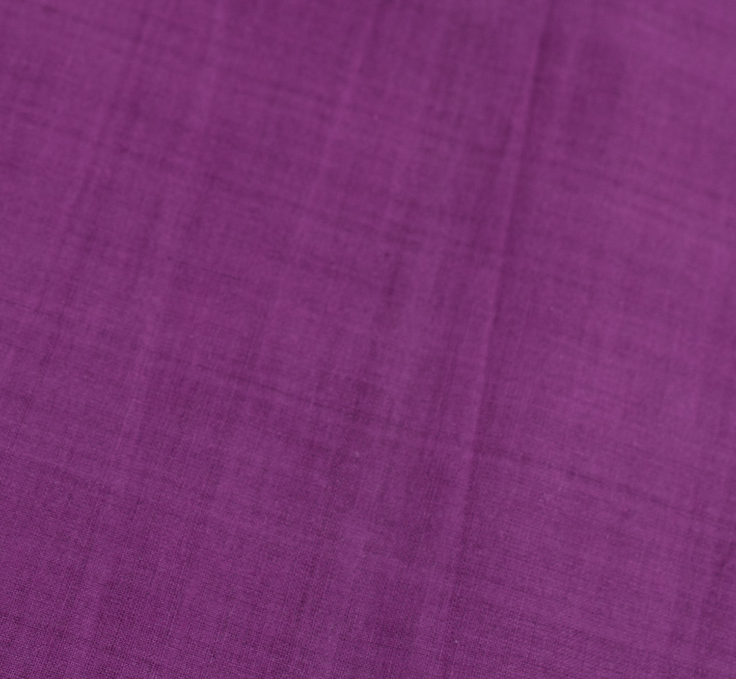 Sushila Vintage Purple Temple Border Scrap Saree Pure Cotton Woven Sari Fabric