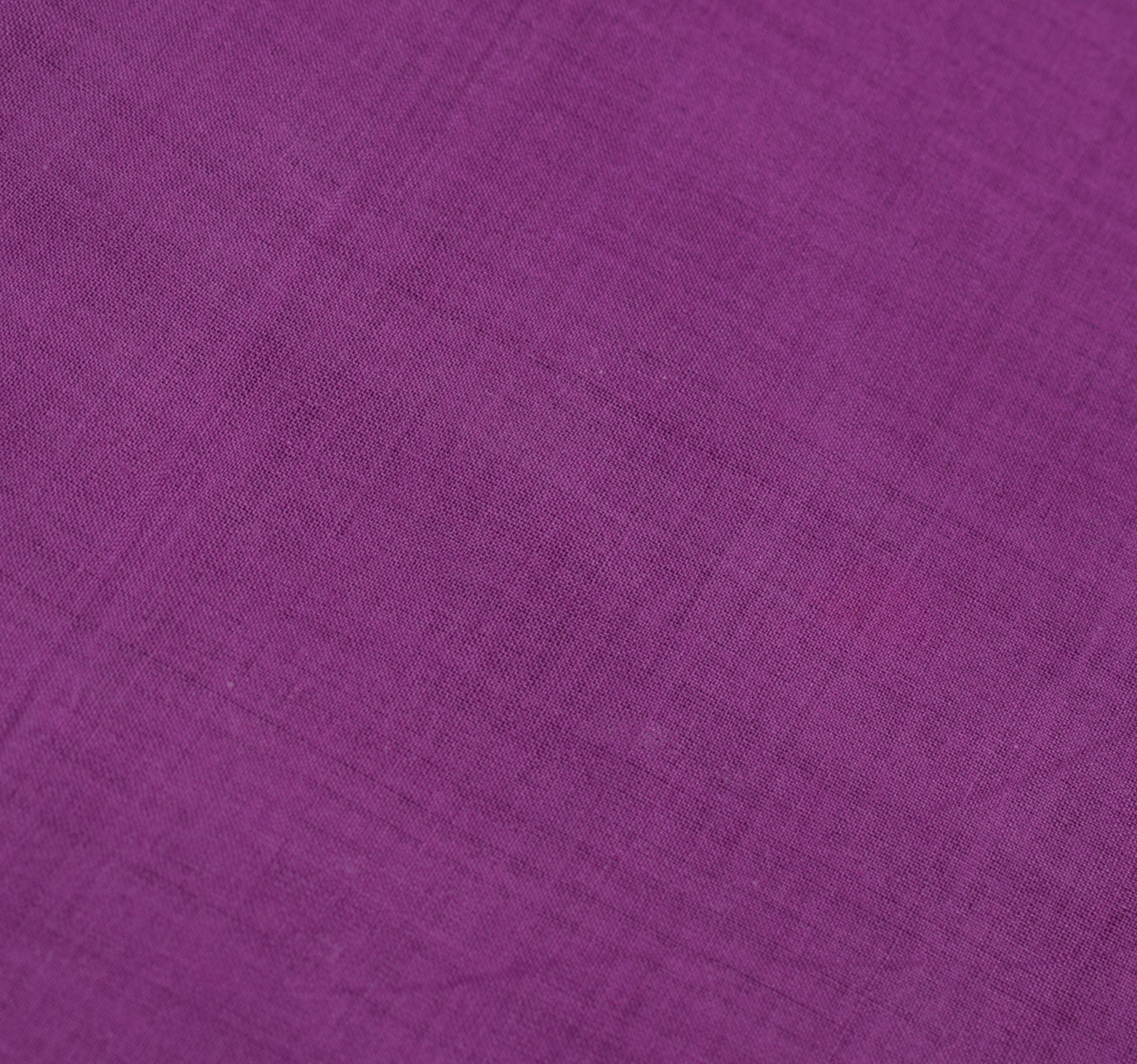 Sushila Vintage Purple Temple Border Scrap Saree Pure Cotton Woven Sari Fabric