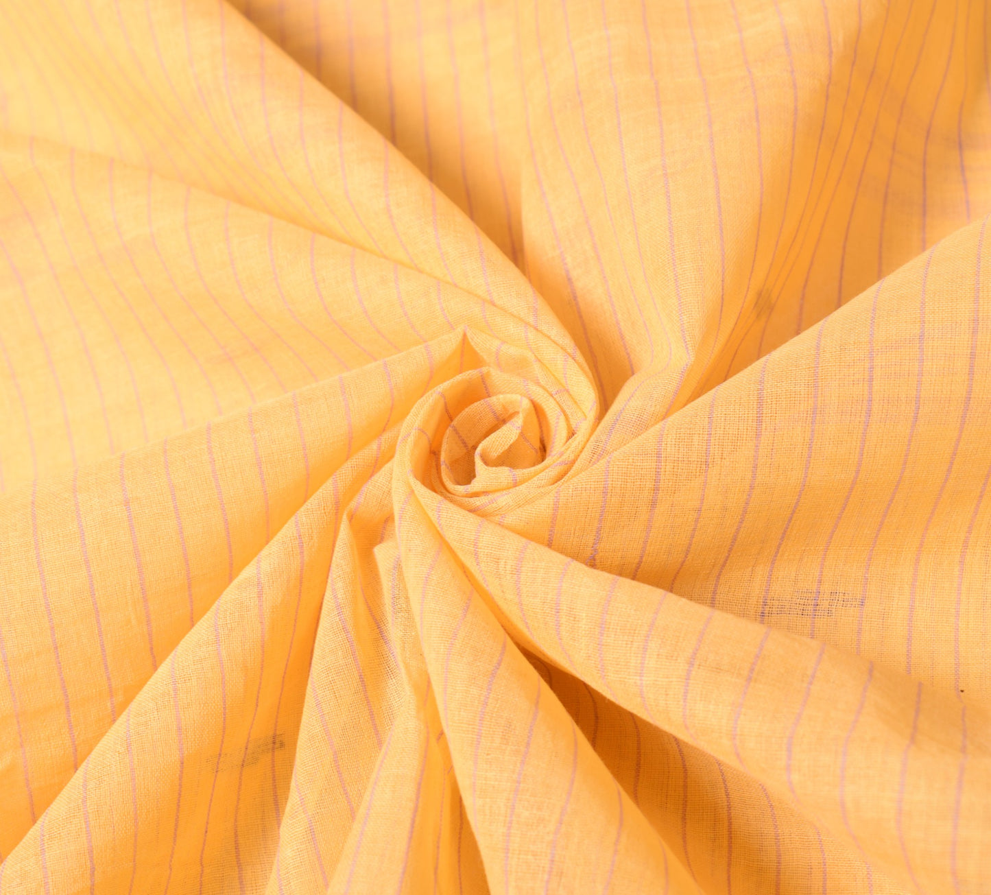Sushila Vintage Yellow Scrap Saree 100%Pure Cotton Bengal Tant Woven Sari Fabric