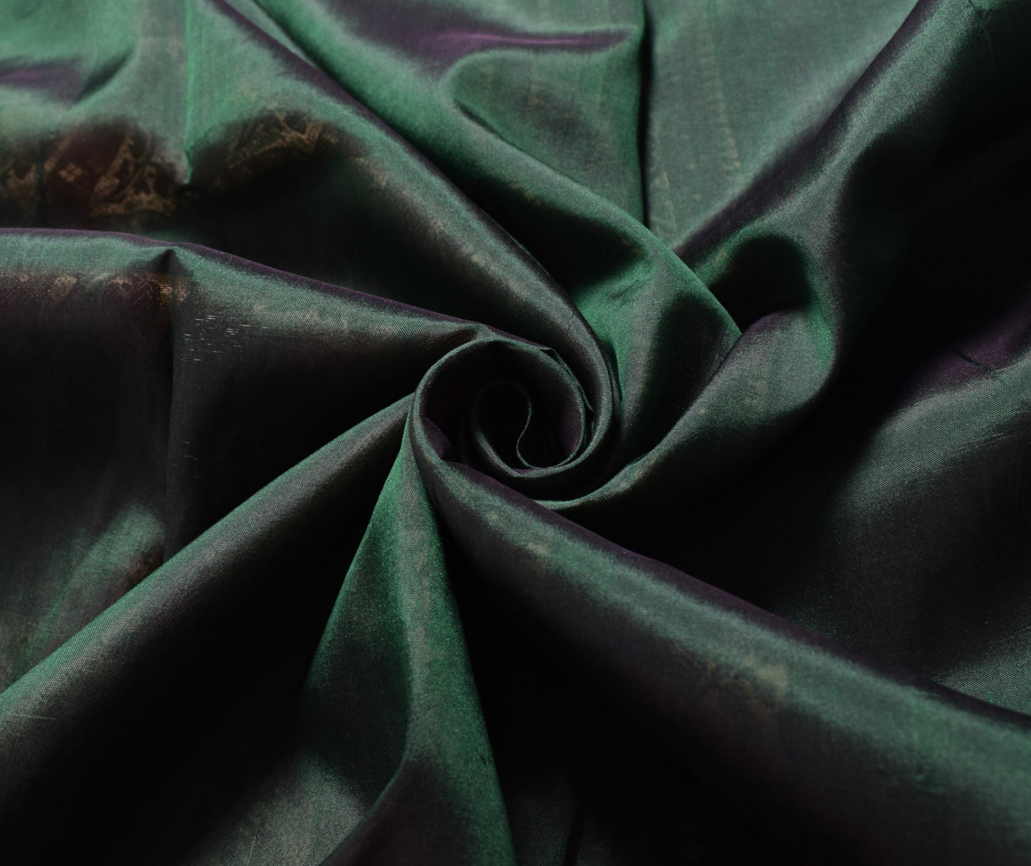 Sushila Vintage Green Pure Silk Scrap Saree Woven Maroon Border 5 YD Sari Fabric
