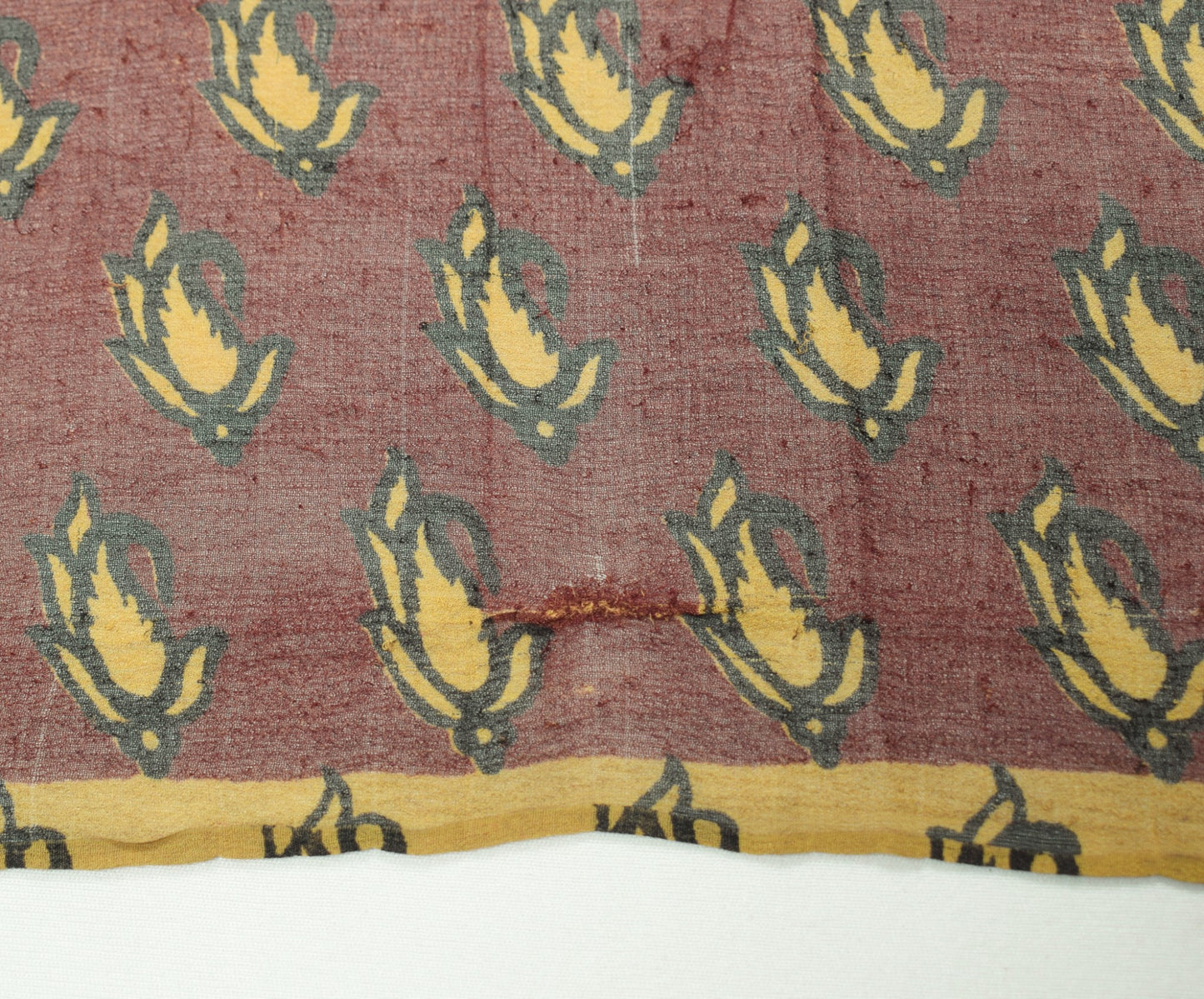 Sushila Vintage Scrap Saree 100%Pure Georgette Printed Paisley Sari Craft Fabric