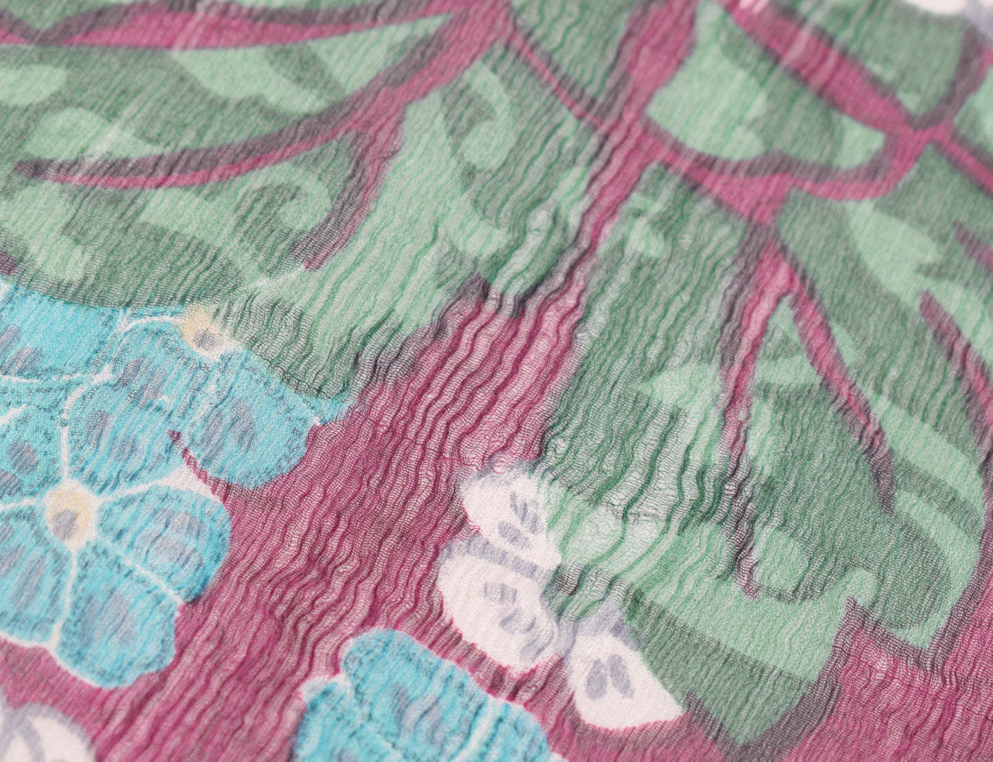 Sushila Vintage Dark Purple Scrap Saree Pure Chiffon Printed Branded Sari Fabric