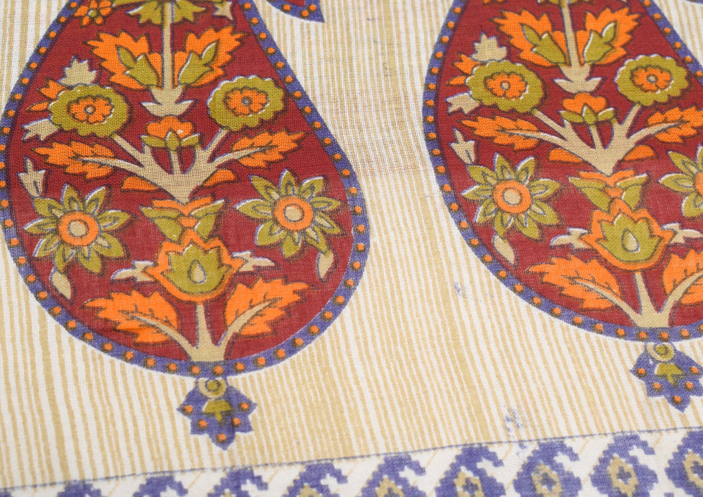 Sushila Vintage Maroon Scrap Saree Pure Cotton Printed Floral Sari Craft Fabric