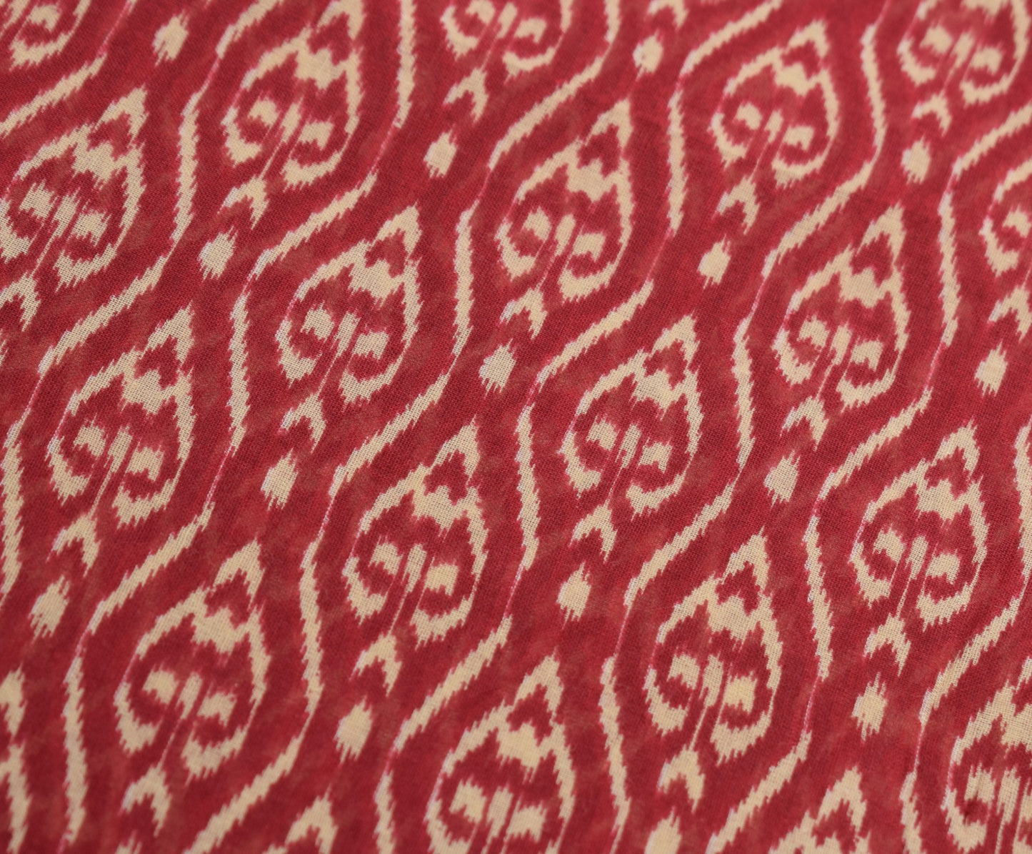 Sushila Vintage Maroon Scrap Saree Pure Cotton Printed & Embroidered Sari Fabric