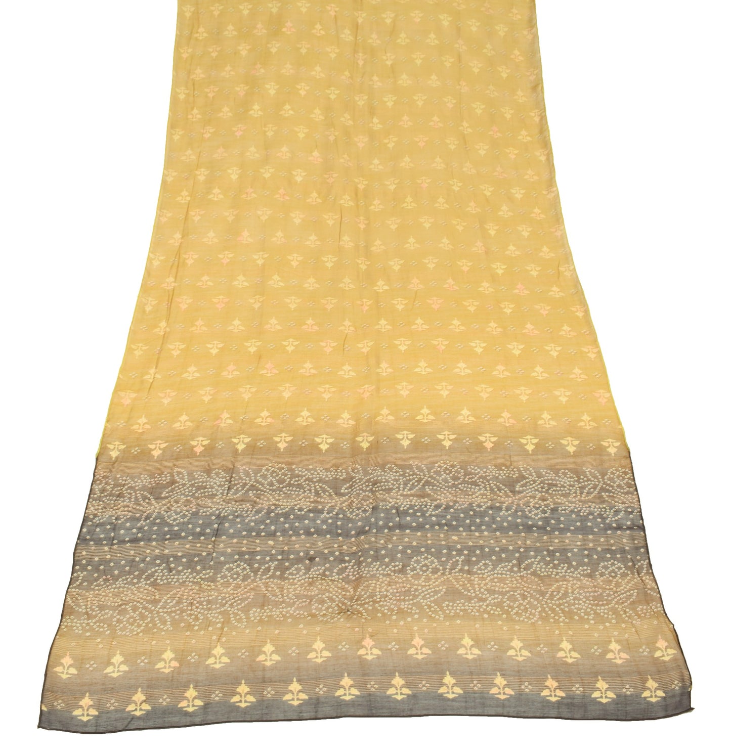Sushila Vintage Pure Cotton Silk  Scrap Dupatta Digital Printed Green Long Stole