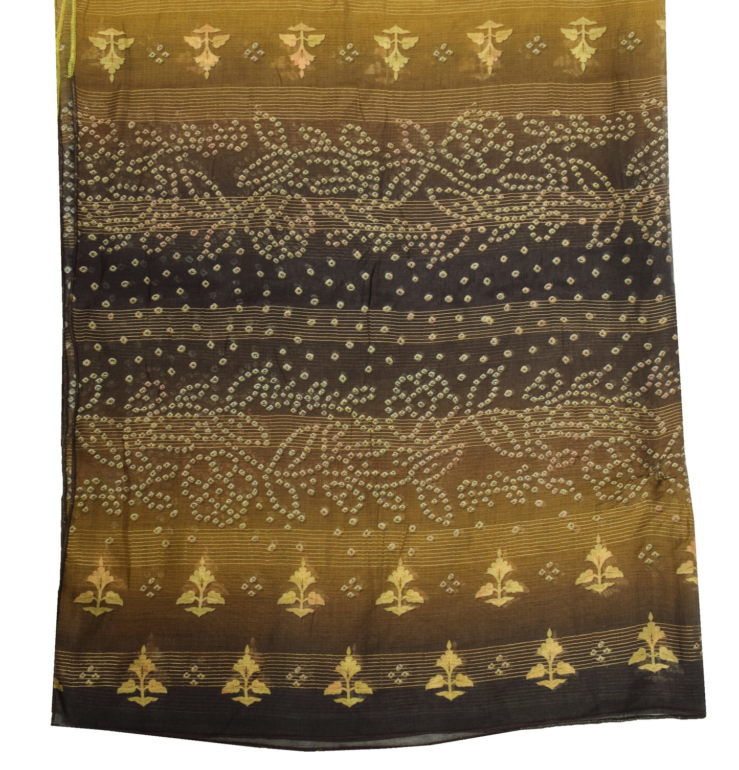 Sushila Vintage Pure Cotton Silk  Scrap Dupatta Digital Printed Green Long Stole