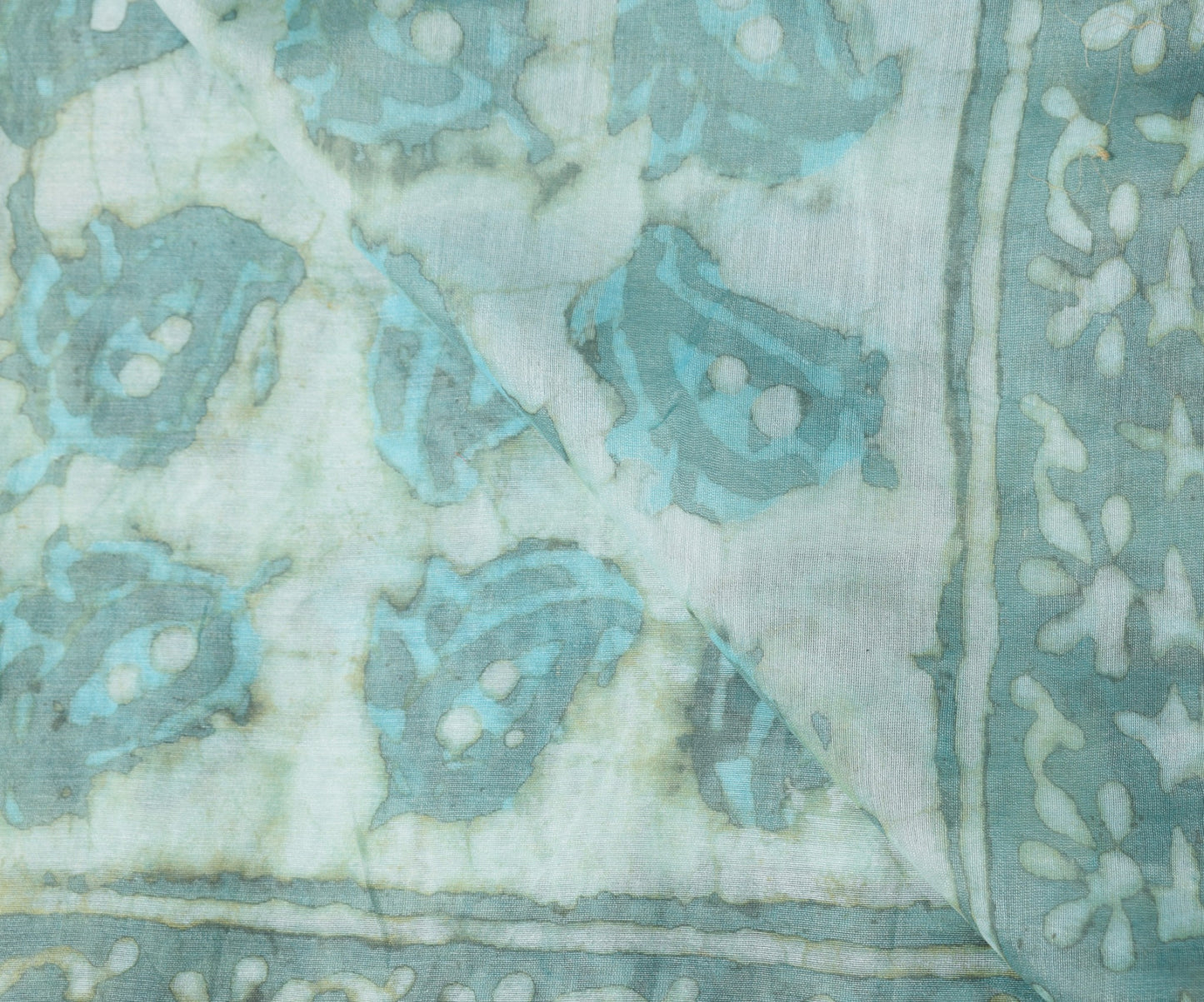 Sushila Vintage Batik Printed Scrap Dupatta Pure Cotton Silk Long Stole Scarves