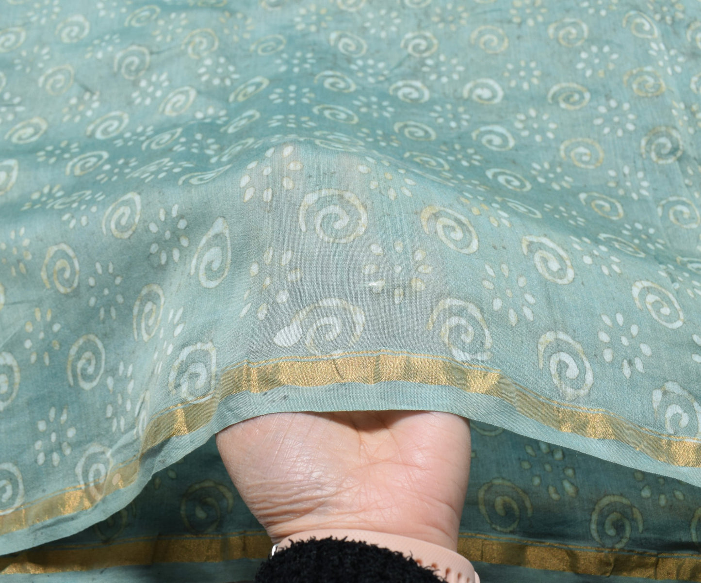 Sushila Vintage Batik Printed Scrap Dupatta Pure Cotton Silk Long Stole Scarves