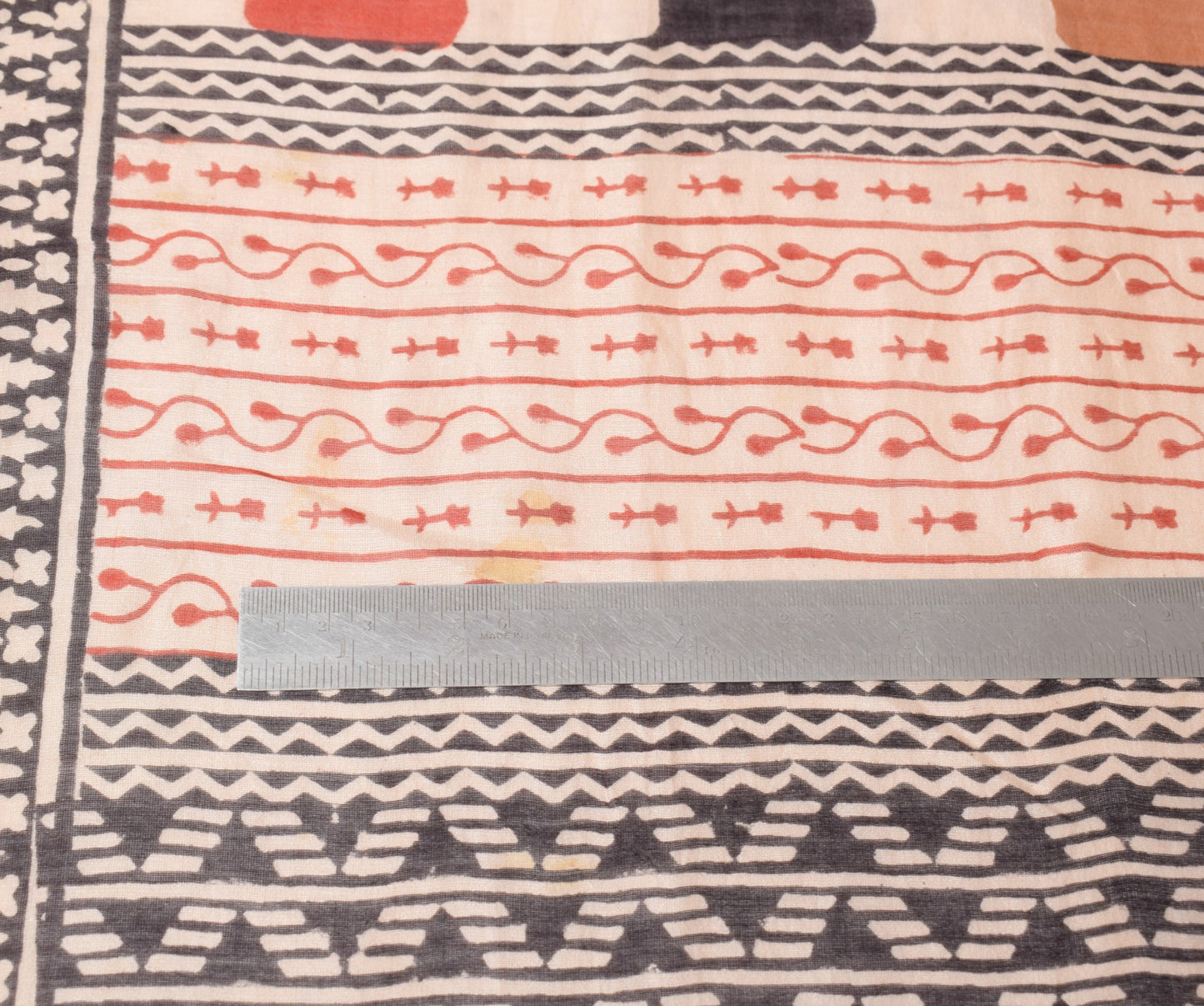Sushila Vintage Hand Block Printed Scrap Dupatta Pure Cotton Silk Long Stole