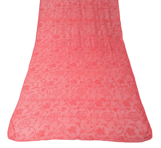 Sushila Vintage Carrot Scrap Dupatta Lucknow Chikankari Pure Georgette LongStole