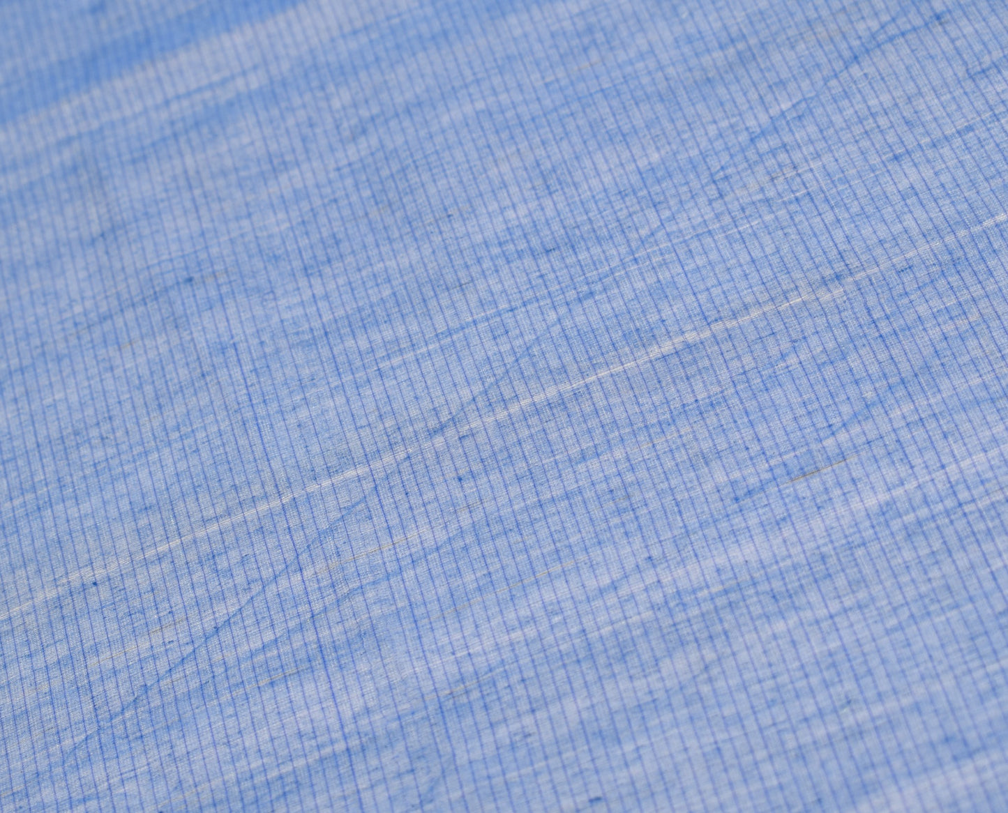 Sushila Vintage Hand Woven Scrap Dupatta Pure Cotton Blue Long Stole Scarves