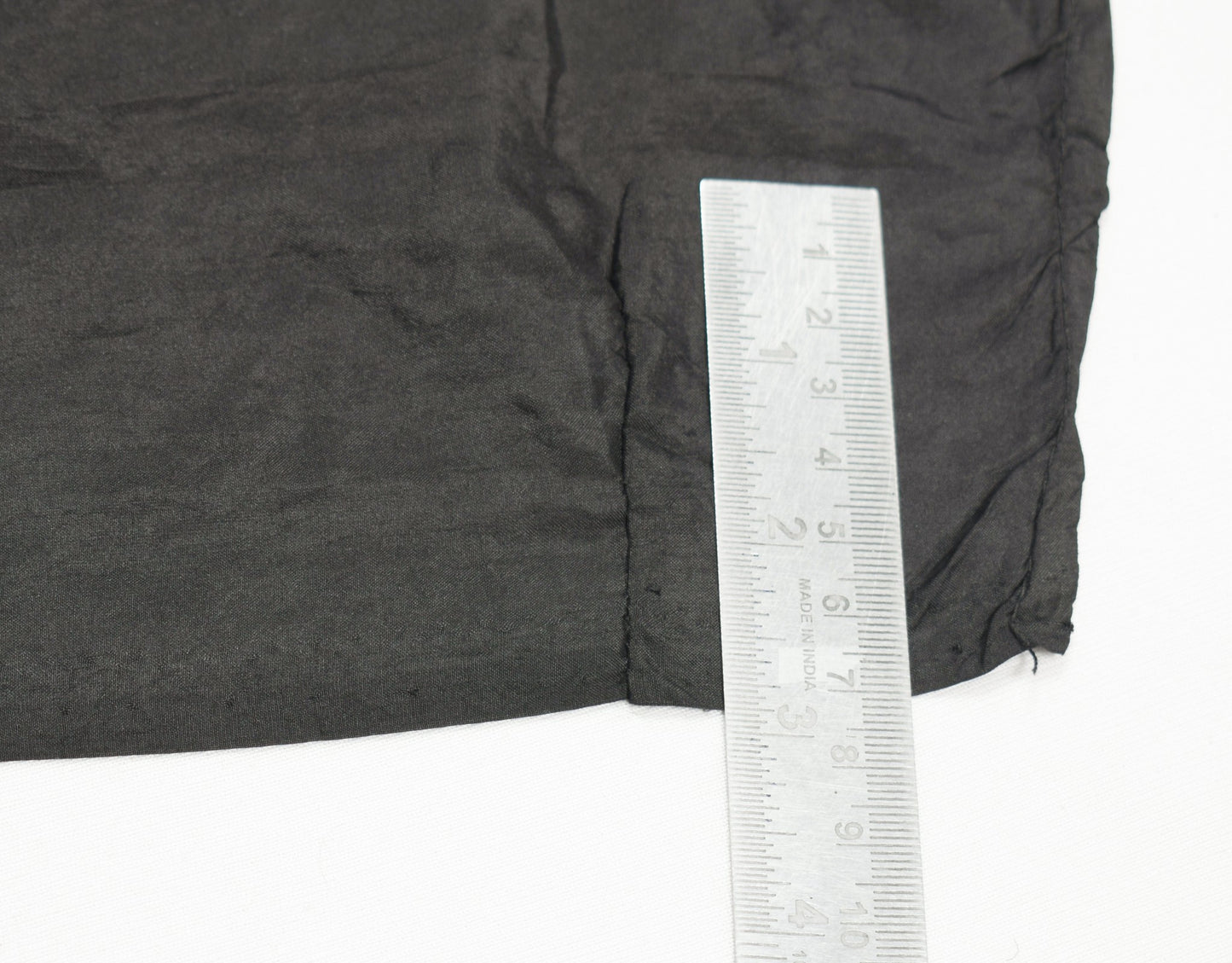 Sushila Vintage Black HEAVY Scrap Dupatta Pure Silk Handmade Zari Work LongStole