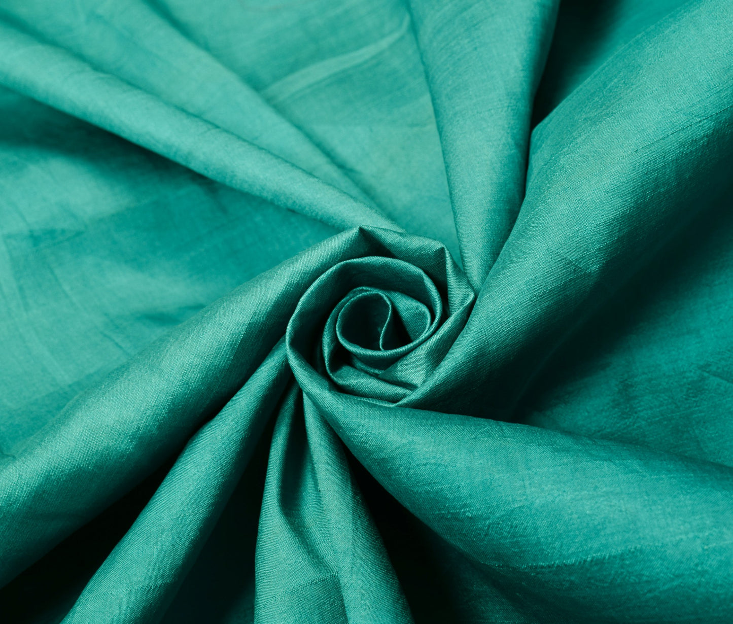 Sushila Vintage Teal Blue Sari Remnant Scrap Multi Purpose PureSilk Craft Fabric