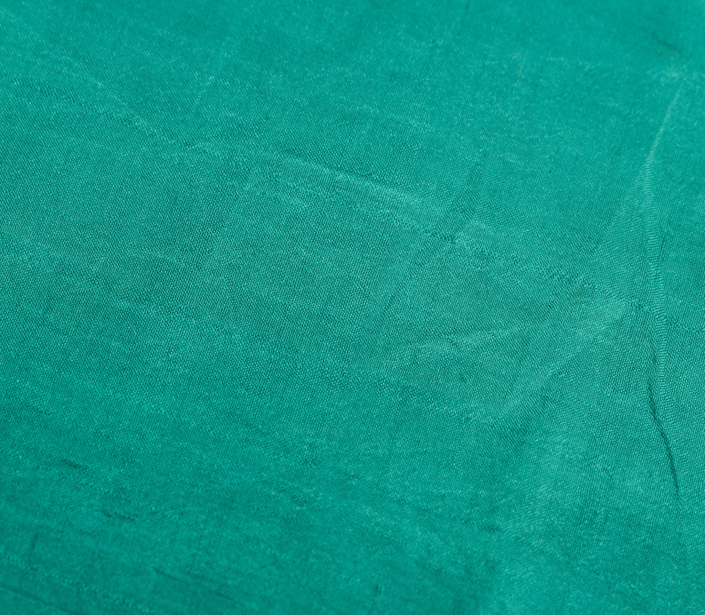 Sushila Vintage Teal Blue Sari Remnant Scrap Multi Purpose PureSilk Craft Fabric