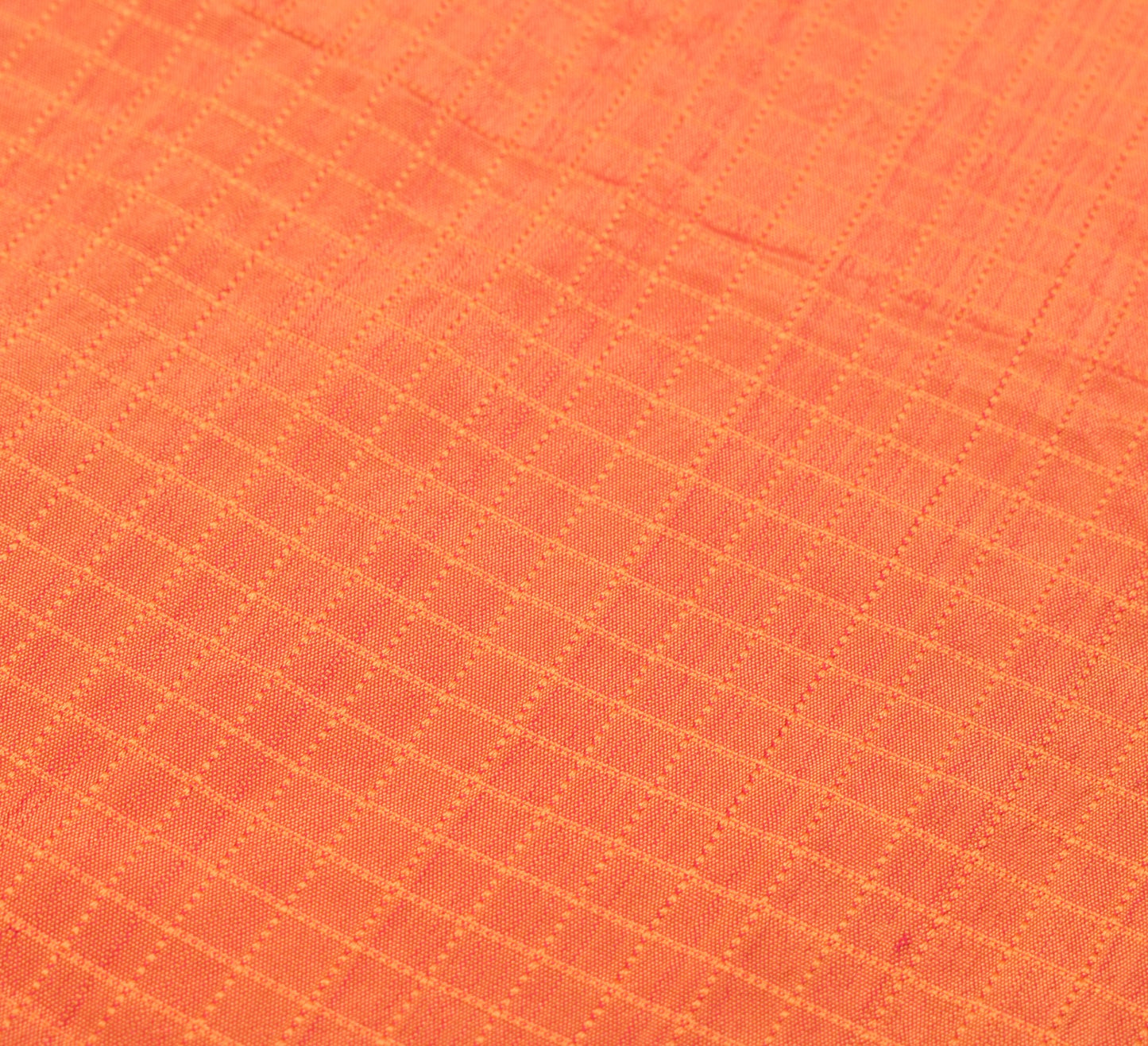 Sushila Vintage Mustard Dual Tone Sari Remnant Scrap Pure Silk Soft Craft Fabric