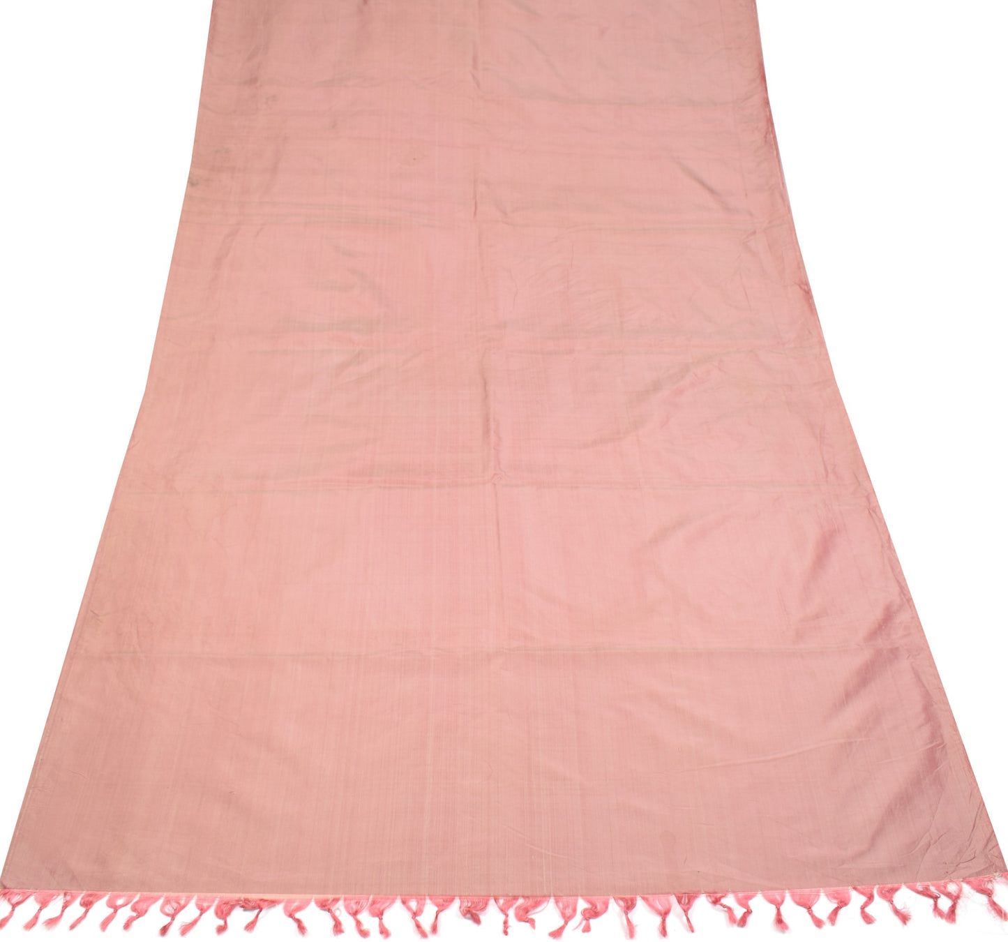 Sushila Vintage Dual Tone Sari Remnant Scrap MultiPurpose Pure Silk Craft Fabric