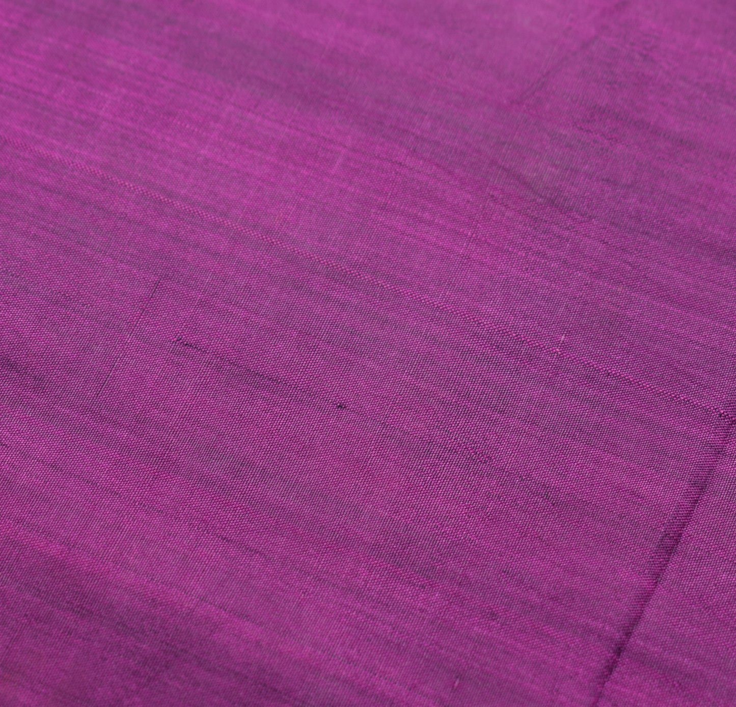 Sushila Vintage Magenta Blue Sari Remnant Scrap Woven Pure Silk 4YD Craft Fabric