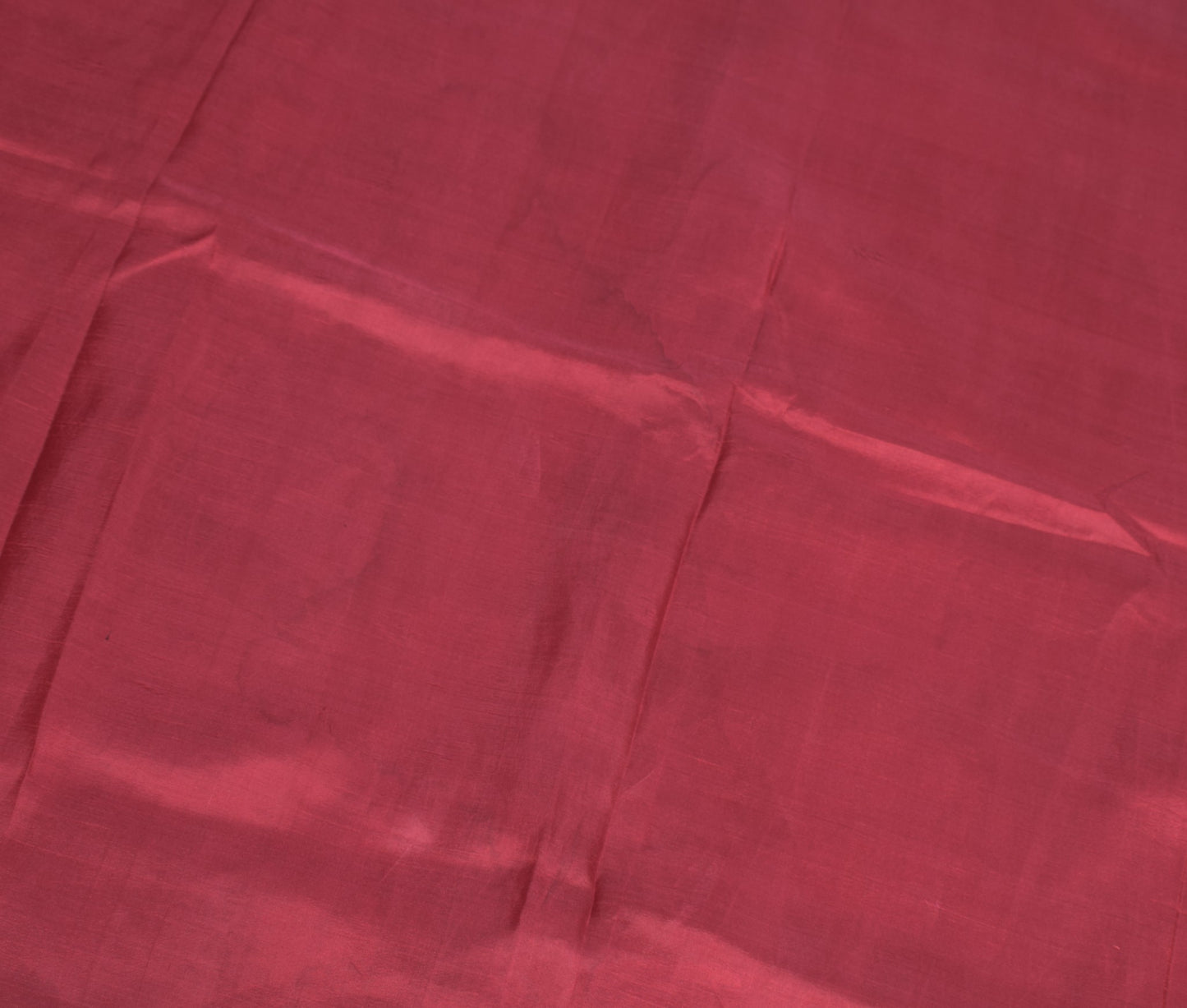 Sushila Vintage Maroon Sari Remnant Scrap Multi-Purpose Pure Silk Craft Fabric
