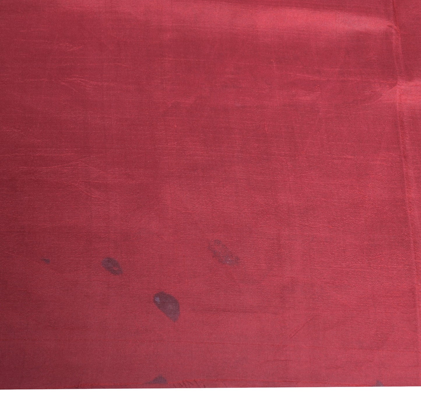 Sushila Vintage Maroon Sari Remnant Scrap Multi-Purpose Pure Silk Craft Fabric