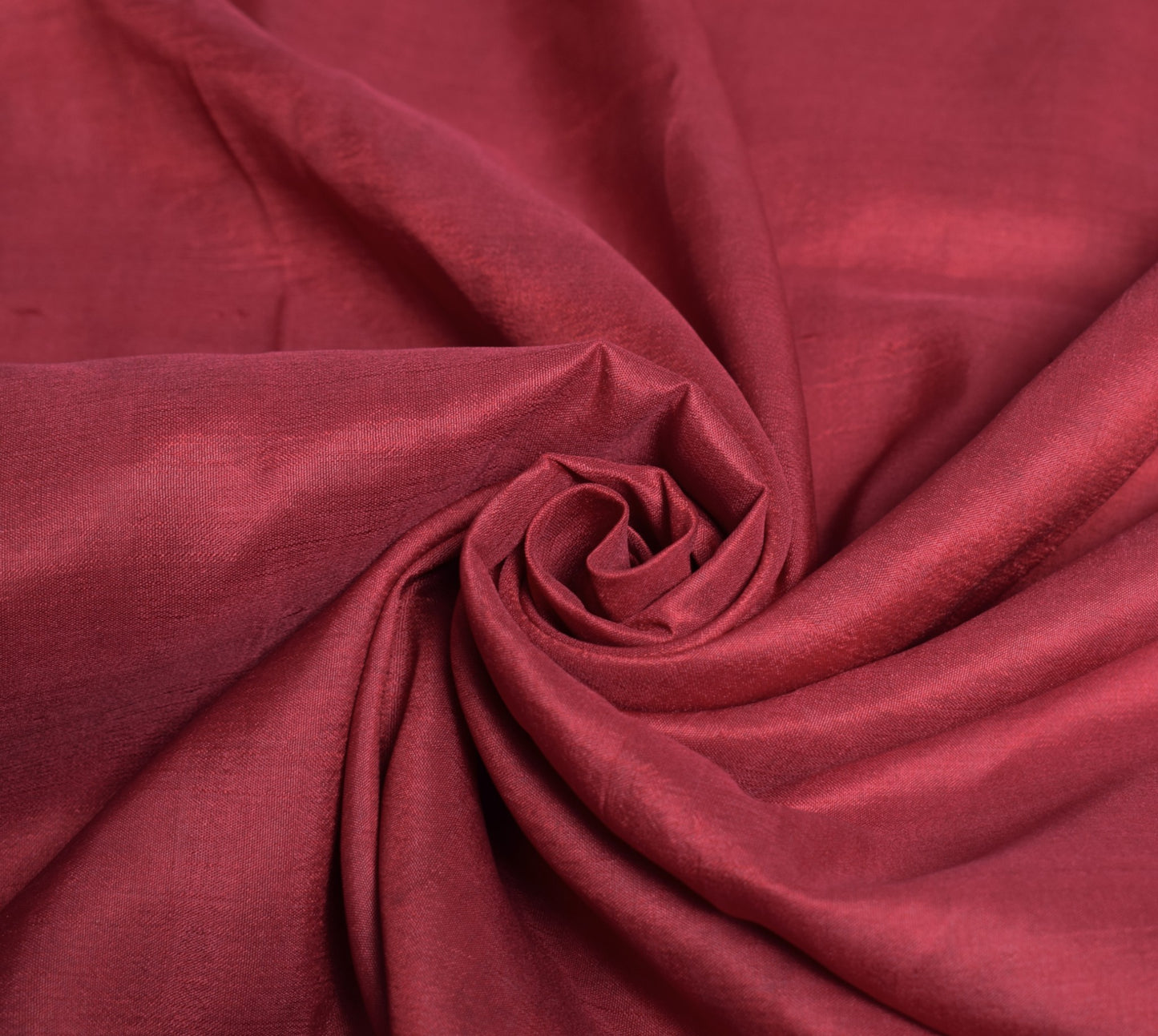 Sushila Vintage Maroon Sari Remnant Scrap Multi-Purpose Pure Silk Craft Fabric