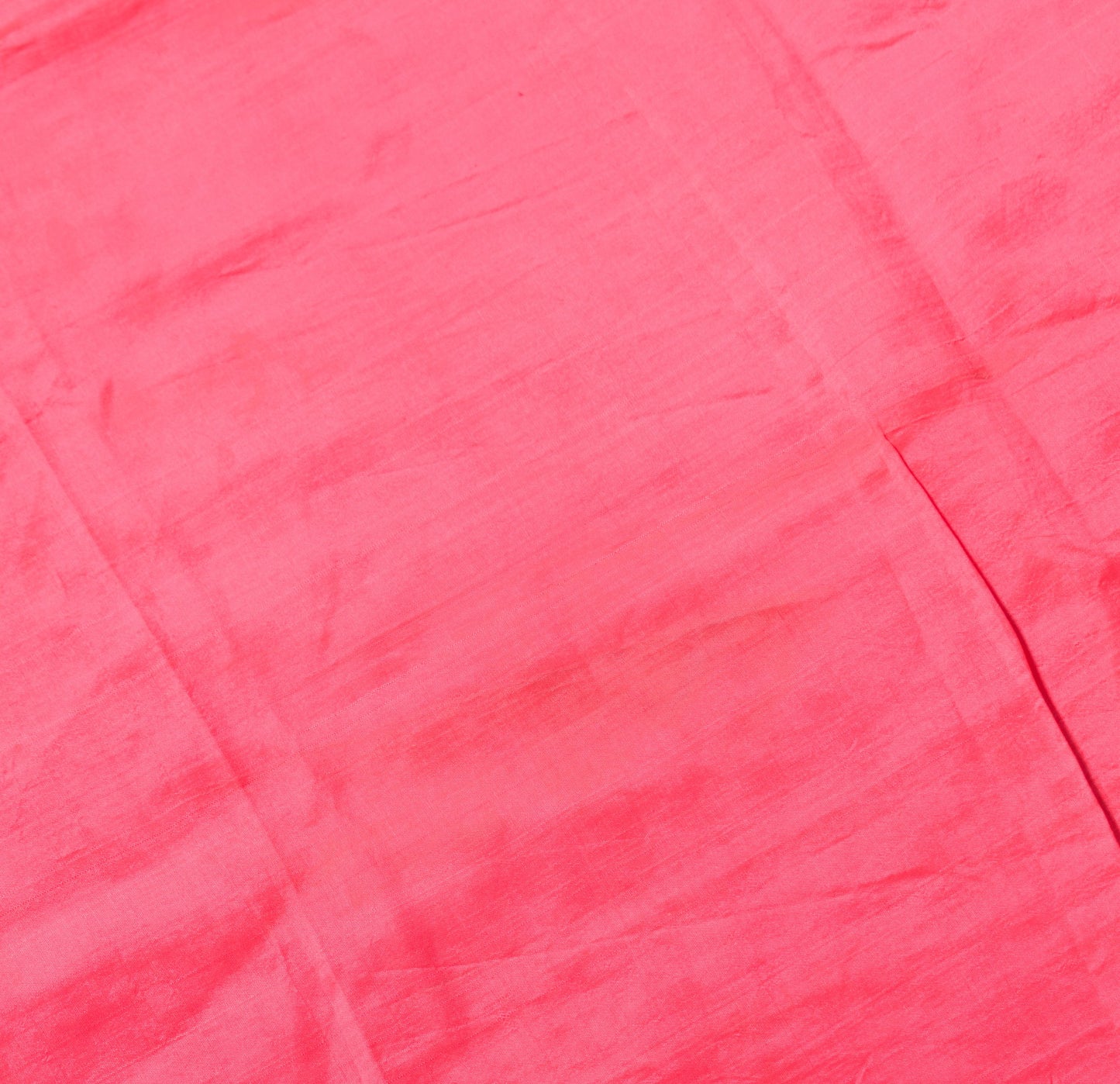 Sushila Vintage Pink Sari Remnant Scrap Multi-Purpose Pure Silk Craft Fabric